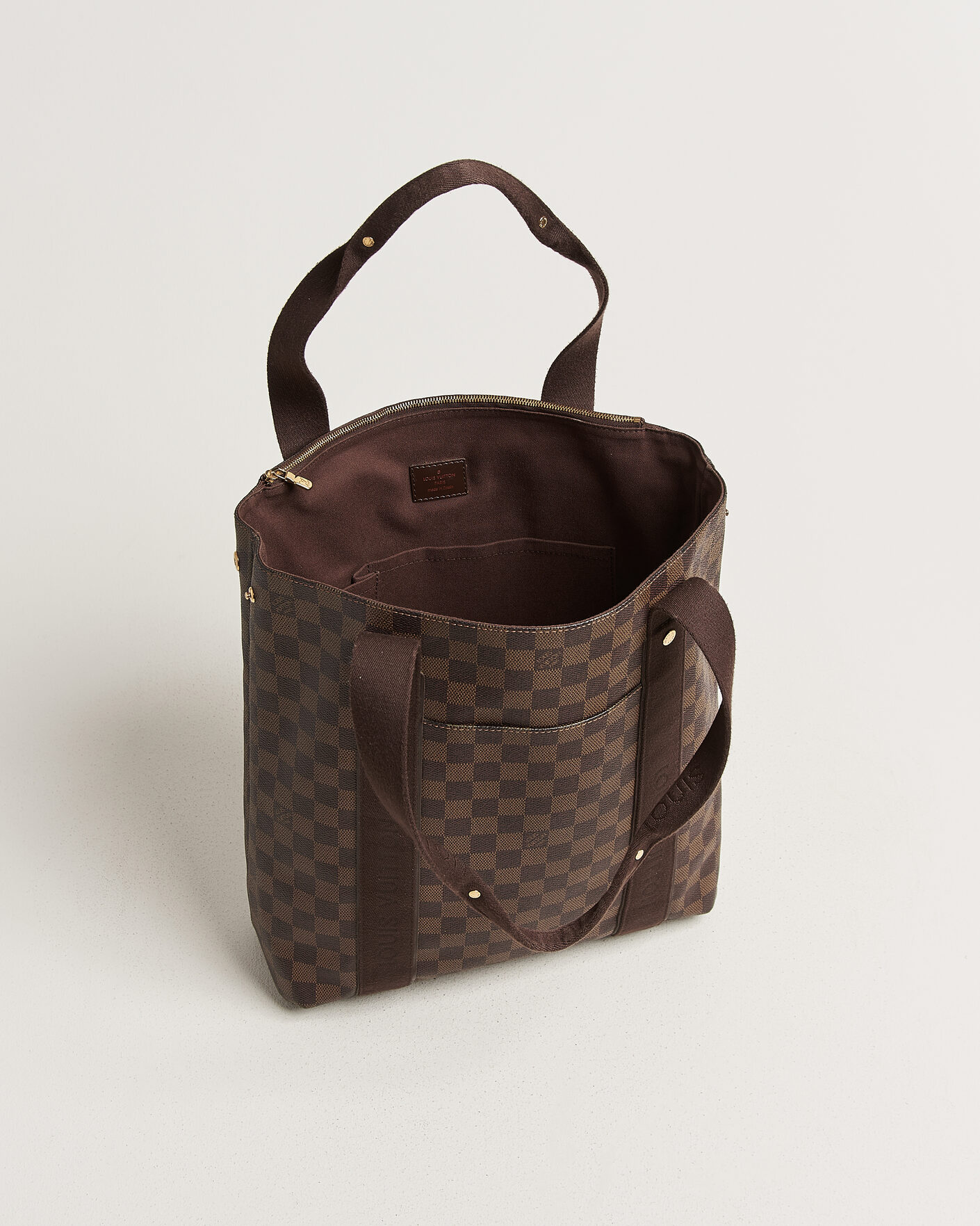 Hombres | Pre-Owned & Vintage Bags | Louis Vuitton Pre-Owned | Cabas Bobur Tote Bag Damier Ebene