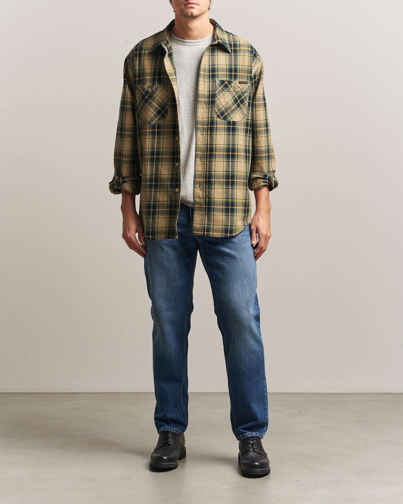 Hombres | Camisas | Nudie Jeans | Julian Checked Worker Shirt Multi