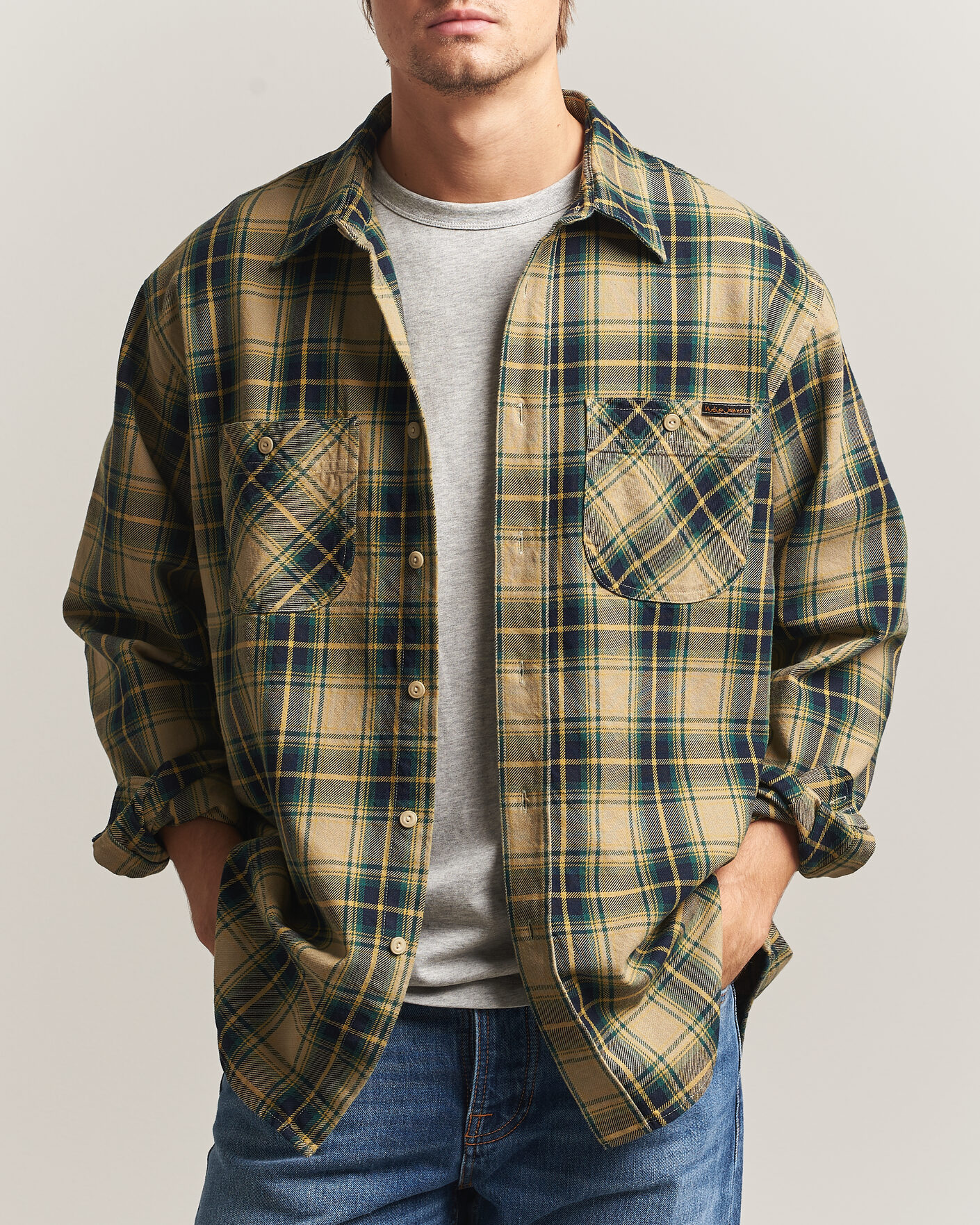 Hombres | Camisas | Nudie Jeans | Julian Checked Worker Shirt Multi