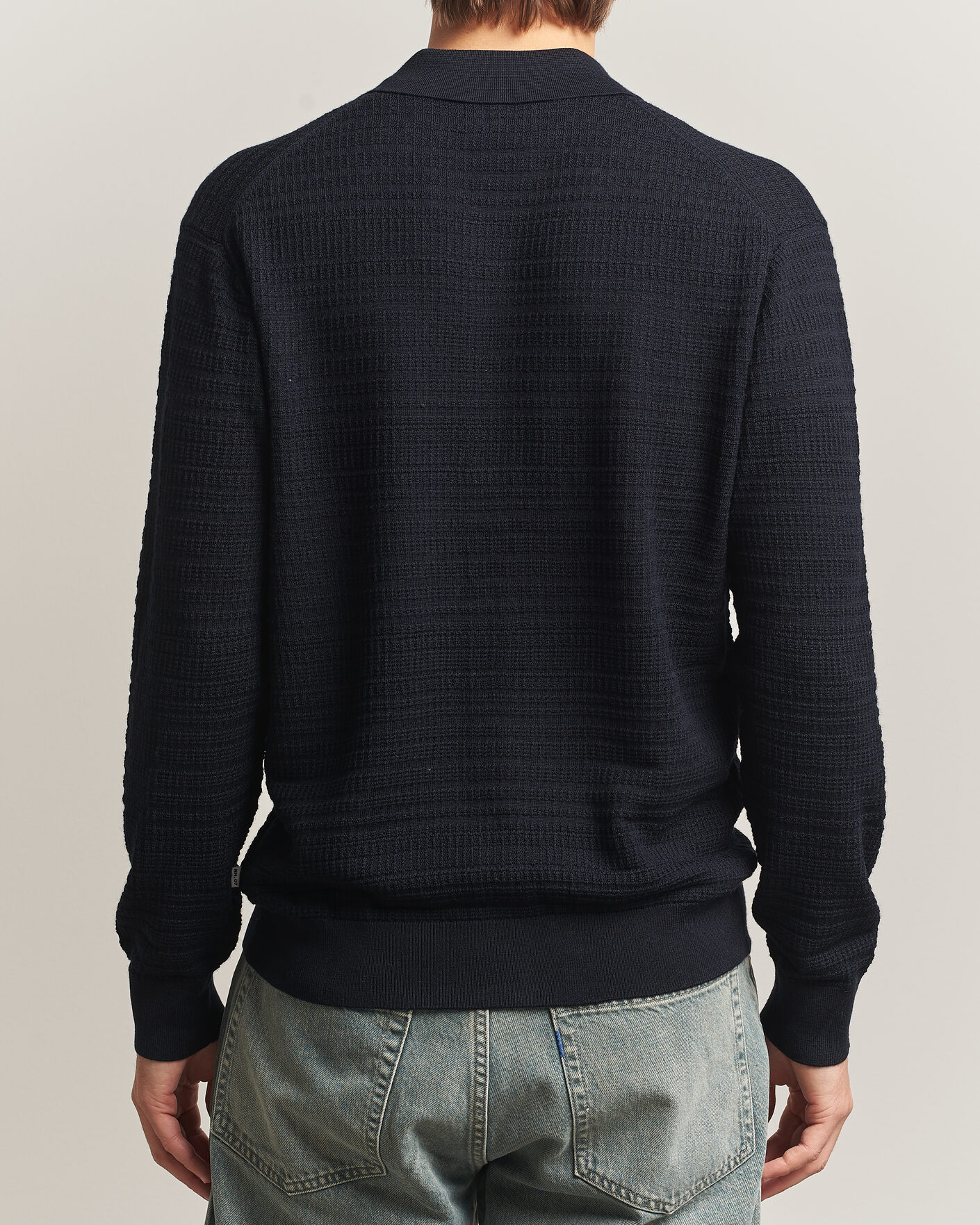 Hombres | Jerséis y prendas de punto | NN07 | Nate Wool Knitted Cardigan Deep Navy