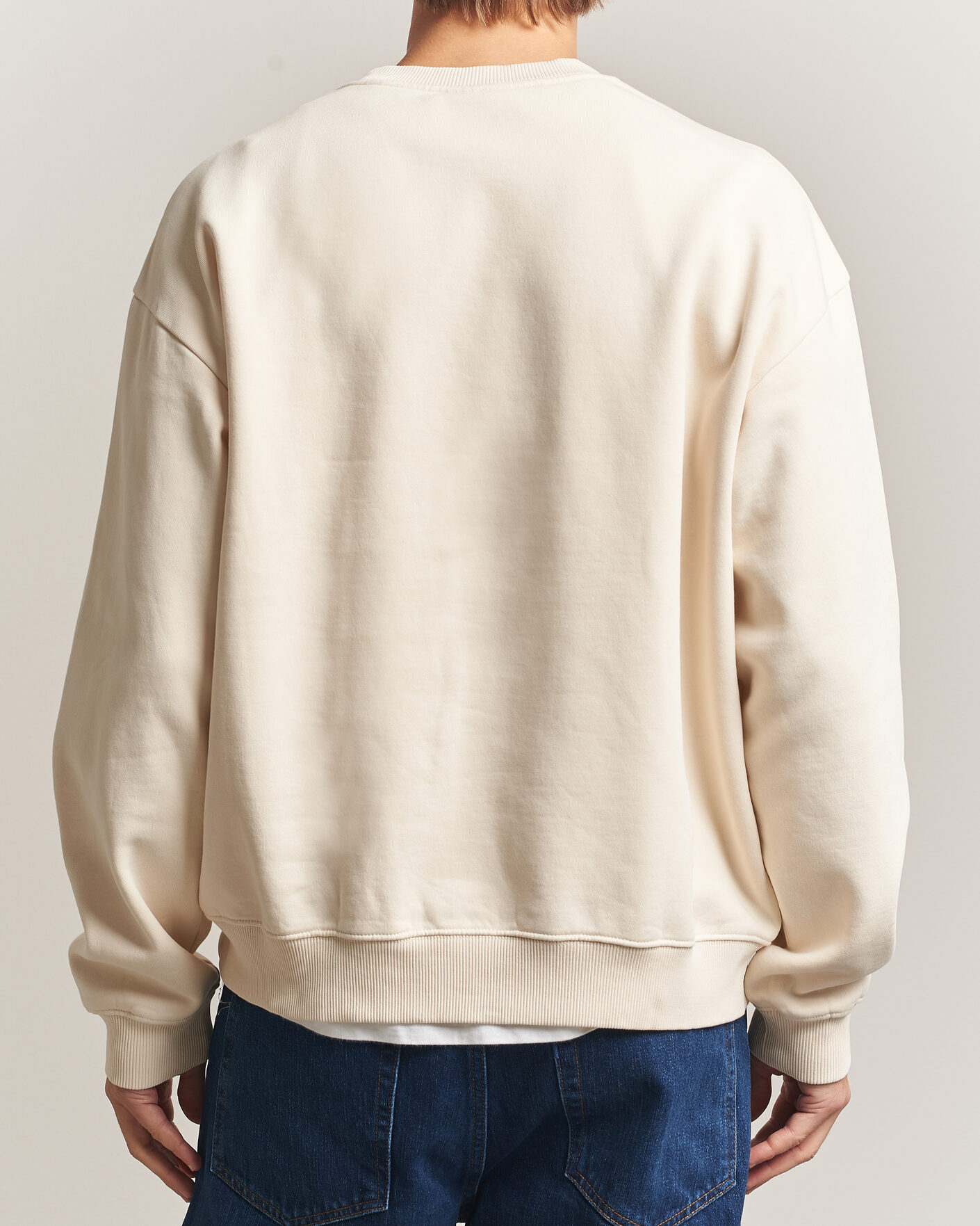 Hombres | Jerséis y prendas de punto | NN07 | David Embroidered Sweatshirt Ivory