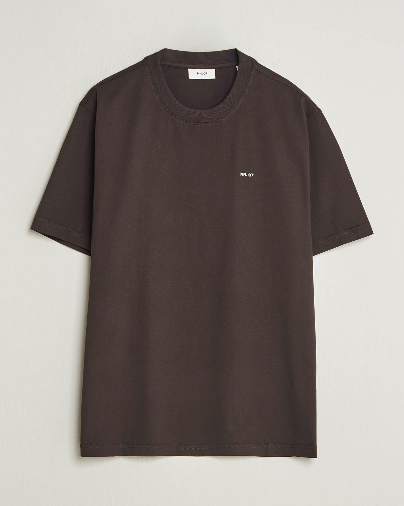 Hombres | Camisetas | NN07 | Adam Crew Neck T-Shirt Deep Truffle