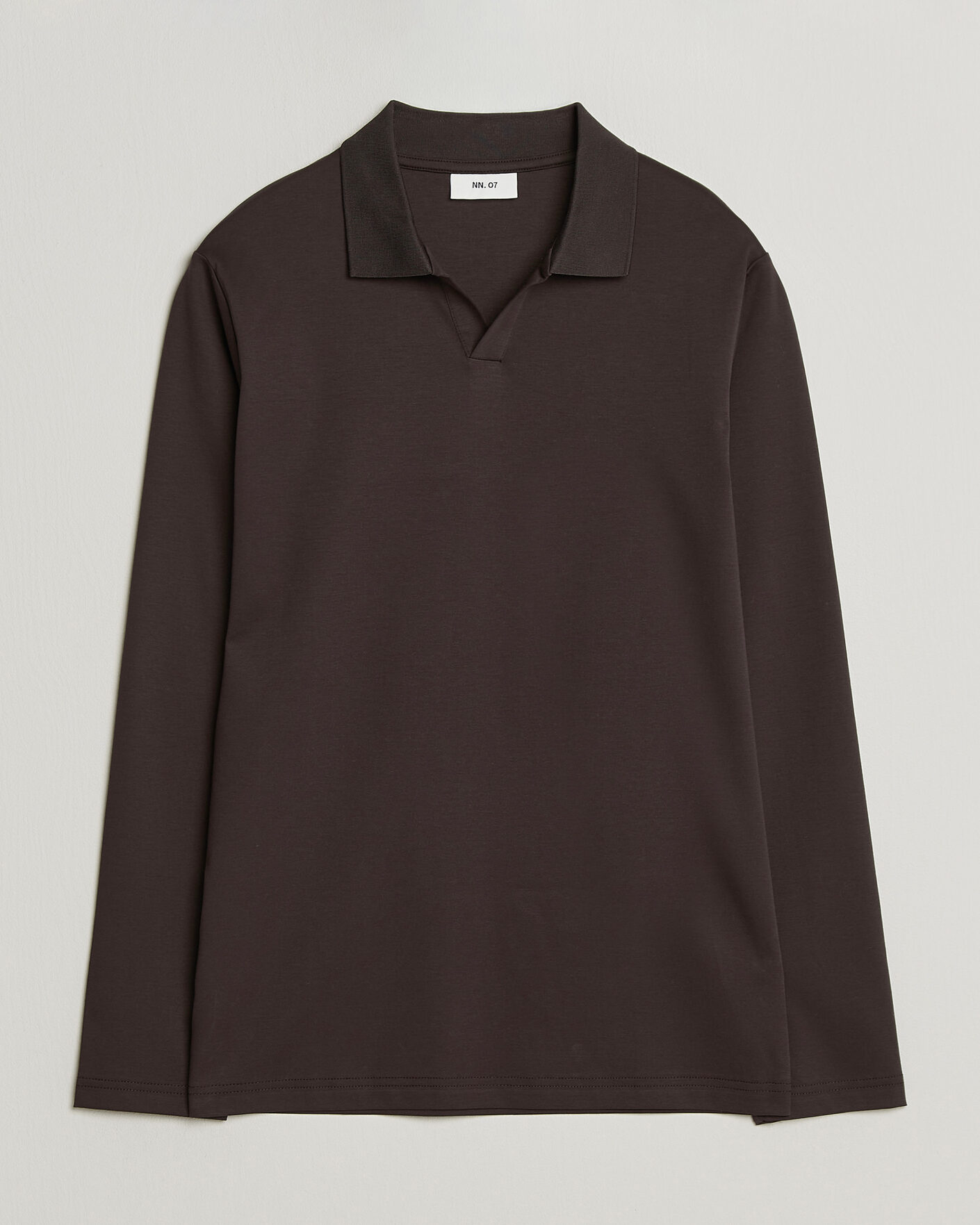 Hombres | Polos | NN07 | Paul Long Sleeve Polo Deep Truffle