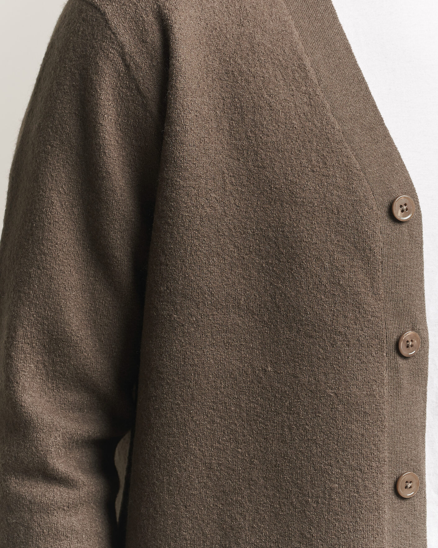 Hombres | Jerséis y prendas de punto | NN07 | Jasper Wool Knitted Cardigan Mable Husk