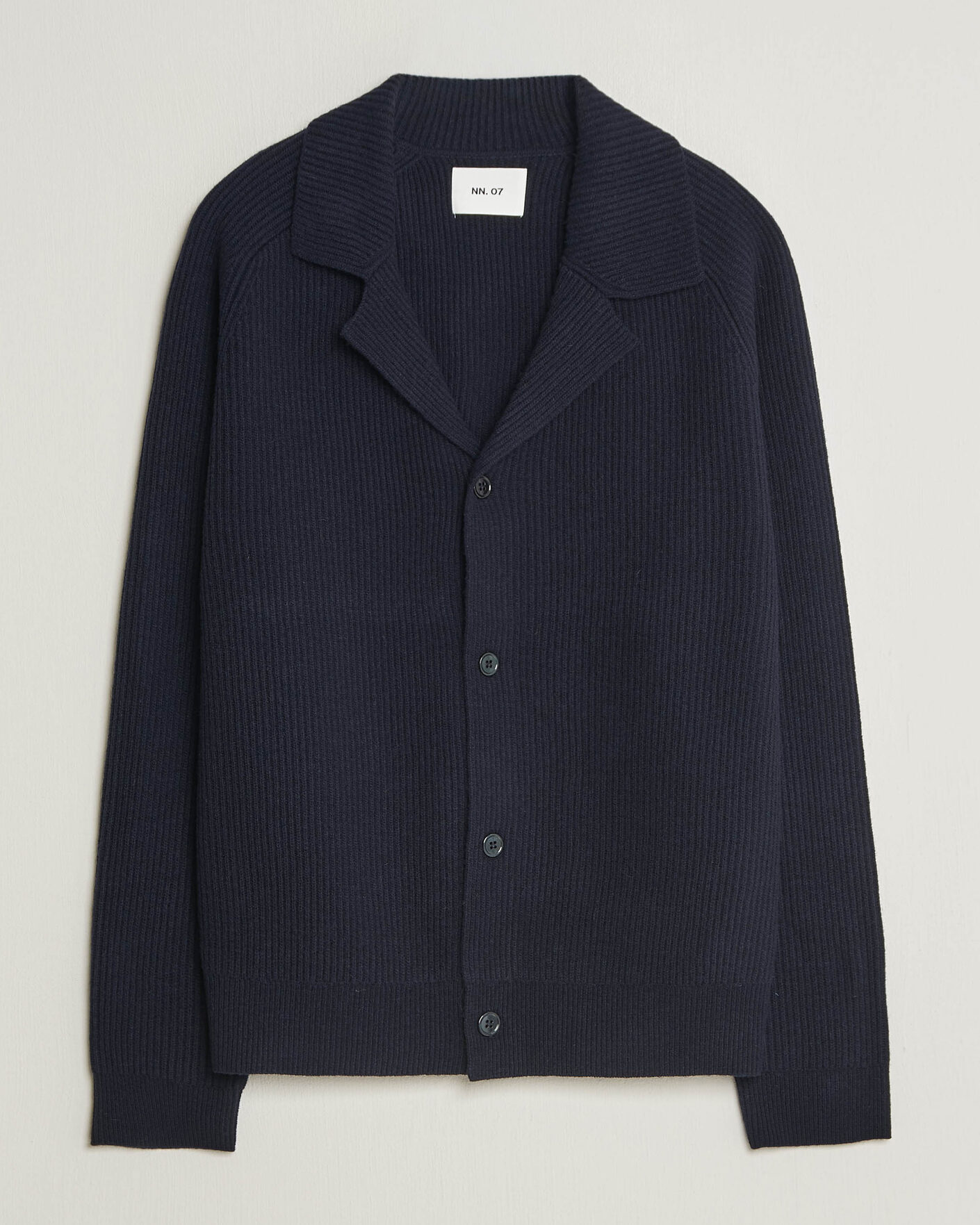Hombres | Jerséis y prendas de punto | NN07 | Shane Wool Knitted Cardigan Navy Blue