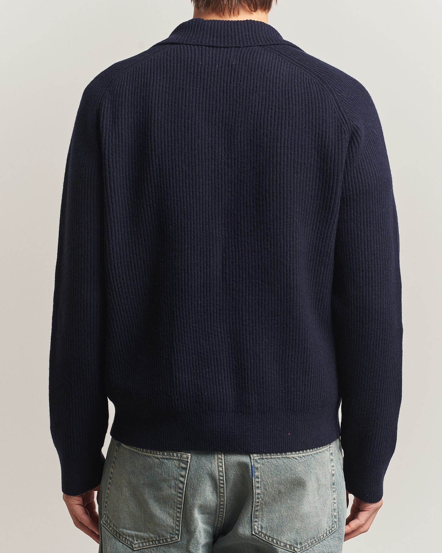 Hombres | Jerséis y prendas de punto | NN07 | Shane Wool Knitted Cardigan Navy Blue