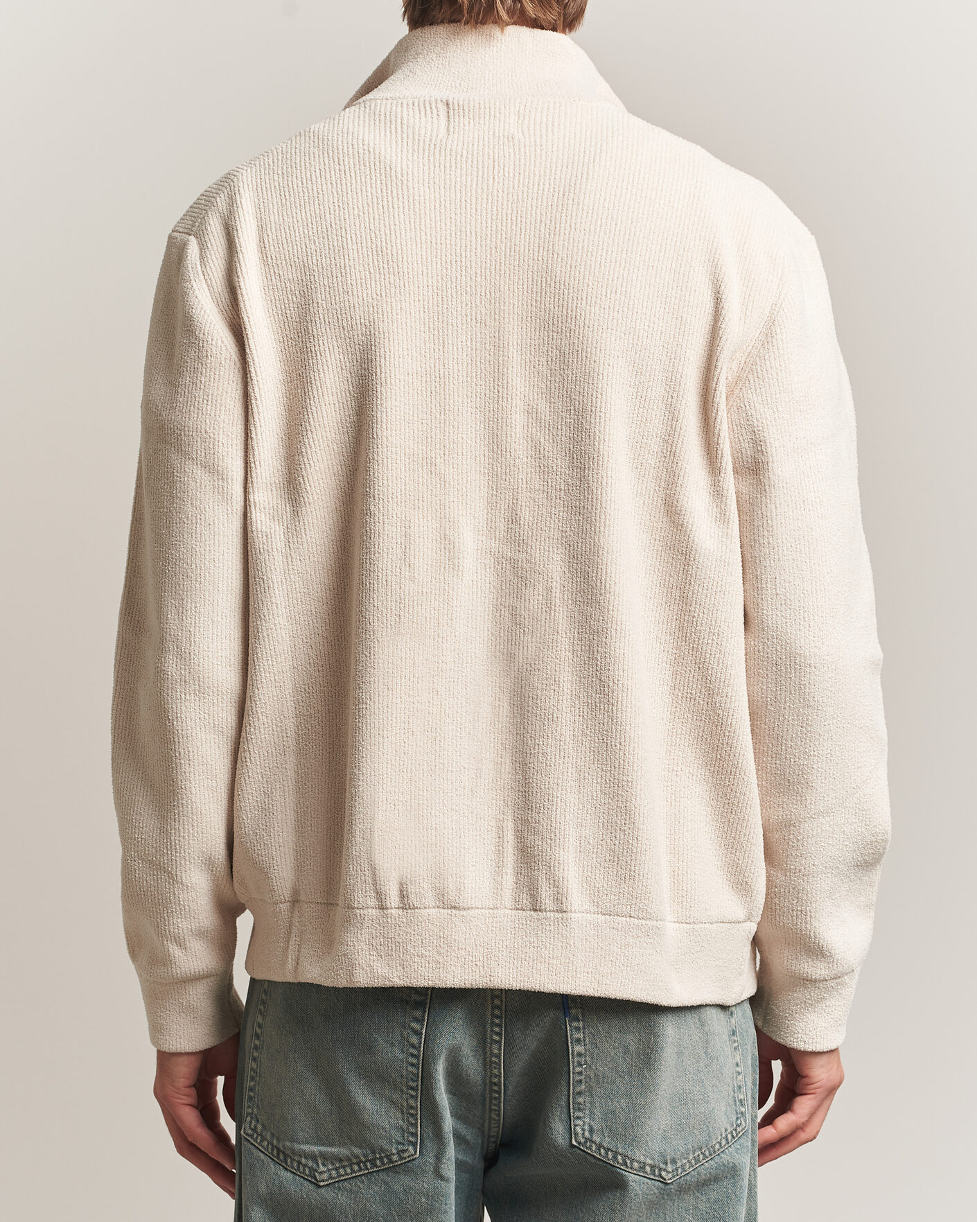 Hombres | Jerséis y prendas de punto | NN07 | Danny Rib Knitted Full Zip Ivory