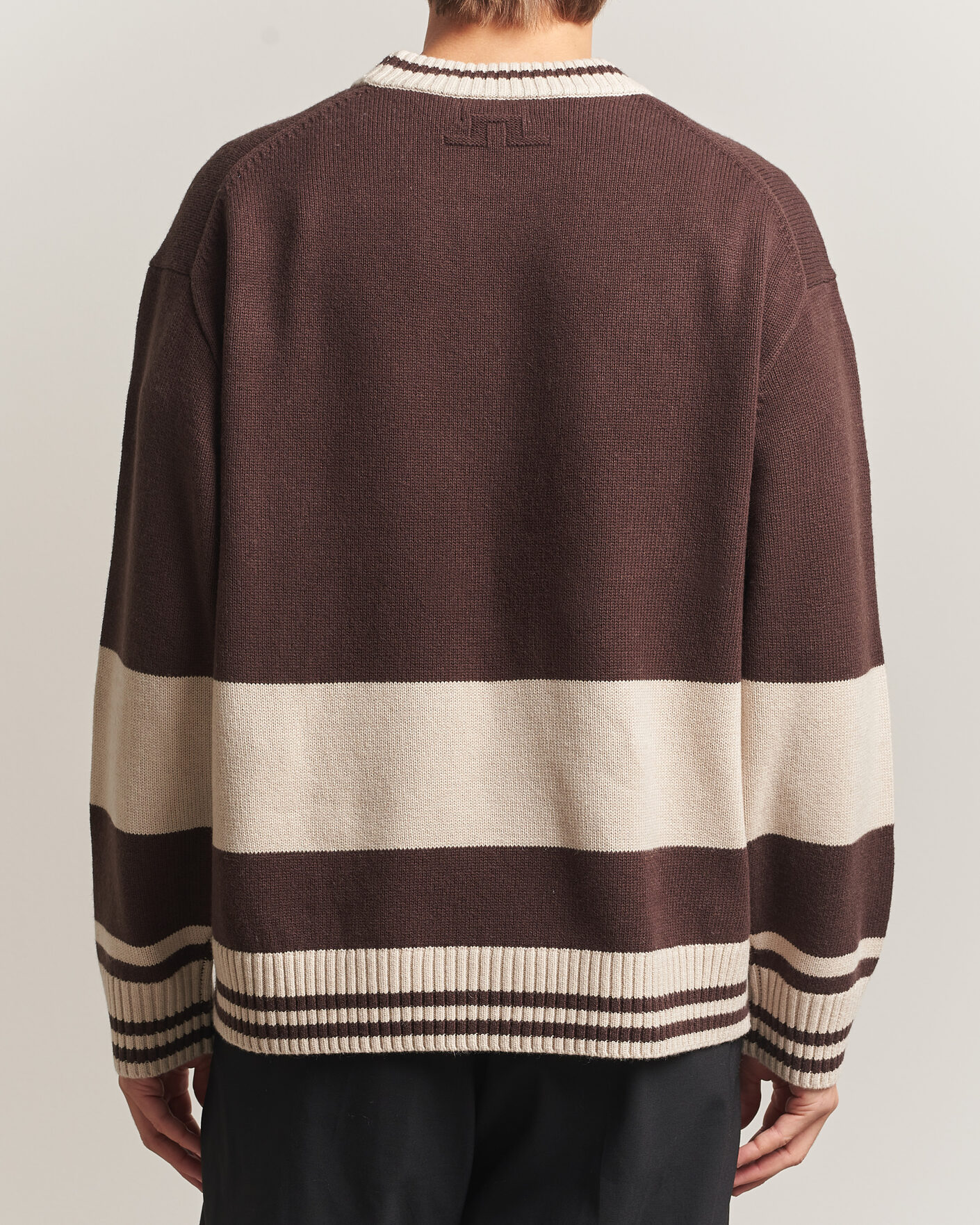 Hombres | Jerséis y prendas de punto | J.Lindeberg | Steve Mountin Knitted Sweater Seal Brown