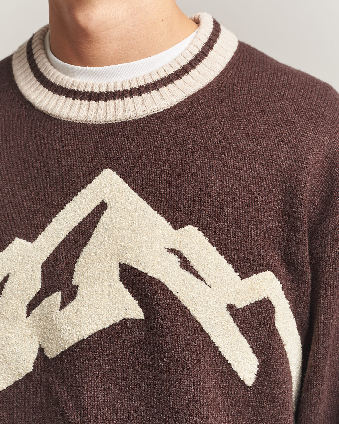 Hombres | Jerséis y prendas de punto | J.Lindeberg | Steve Mountin Knitted Sweater Seal Brown