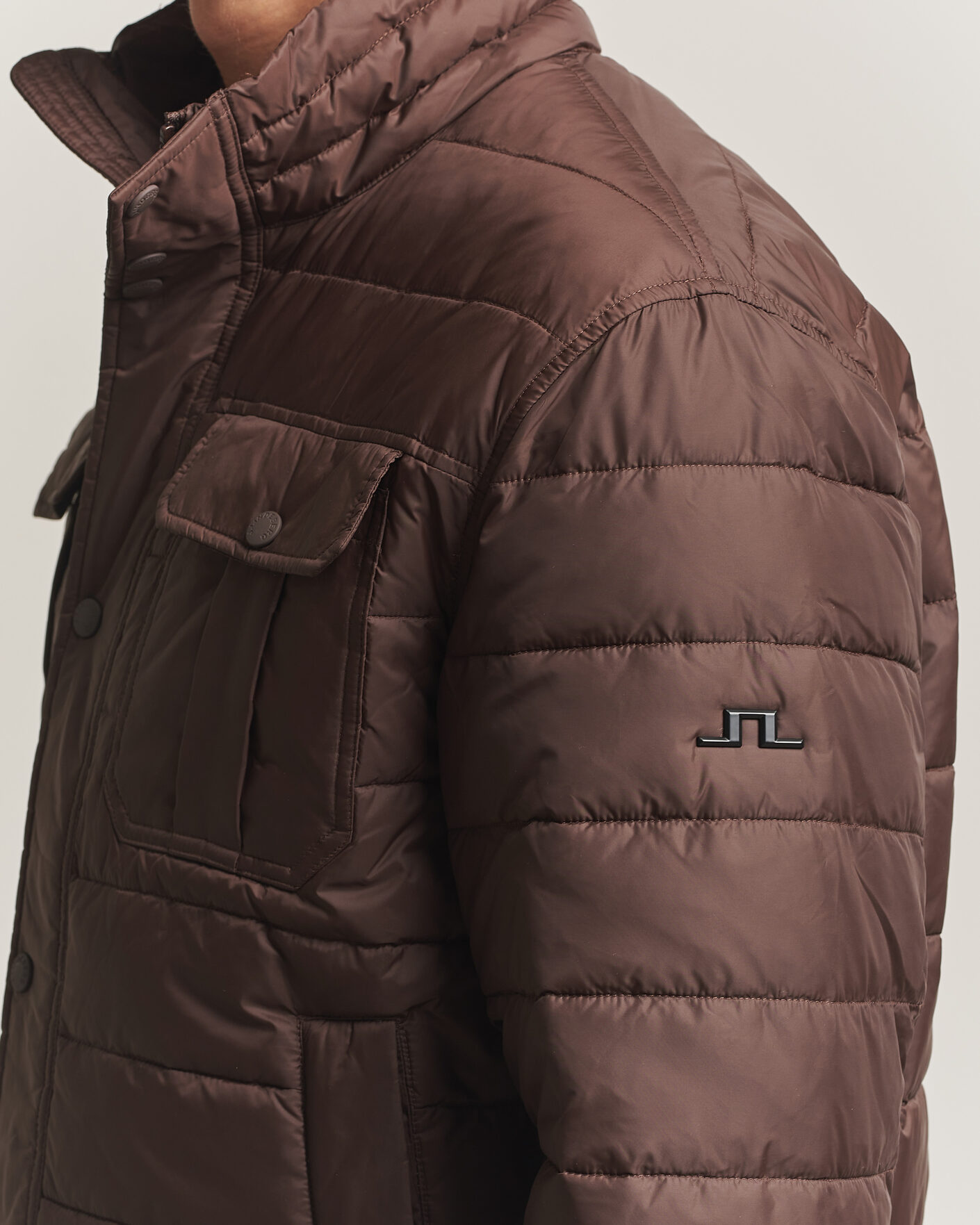 Hombres | Abrigos y chaquetas | J.Lindeberg | Bailey Light Padded Jacket Seal Brown