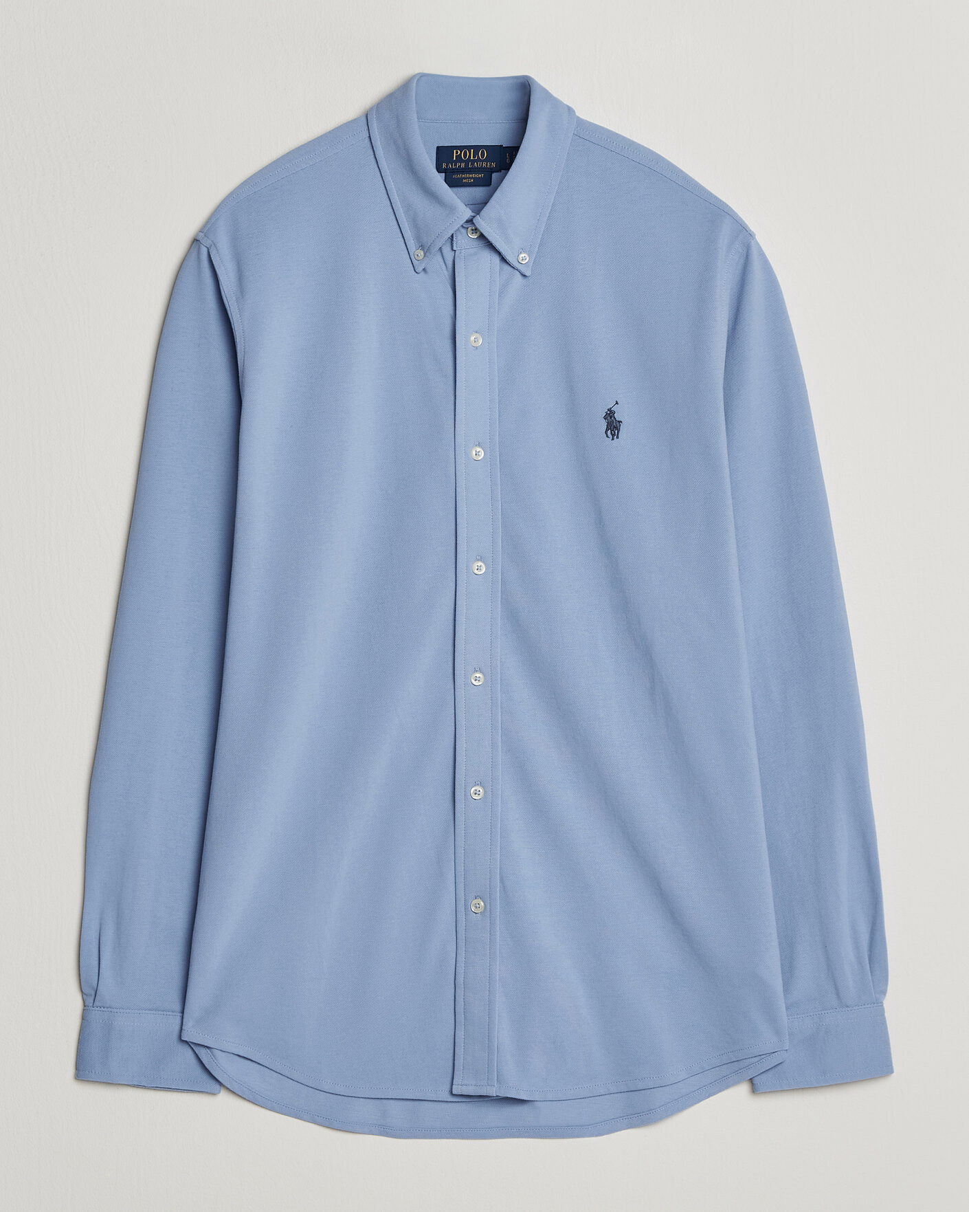 Hombres | Polos | Polo Ralph Lauren | Featherweight Mesh Shirt Dress Shirt Blue