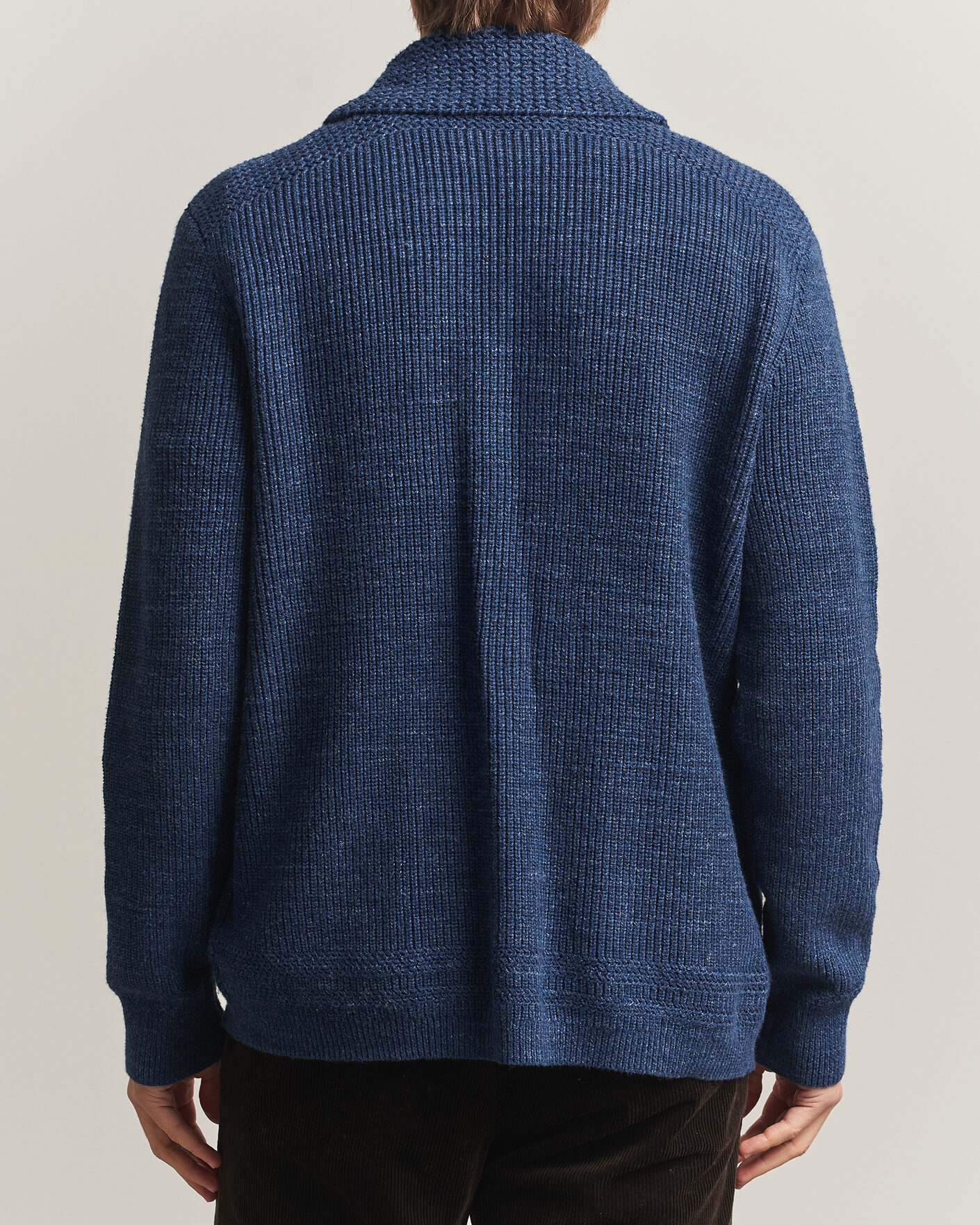 Hombres | Jerséis y prendas de punto | Polo Ralph Lauren | Cotton Shawl Cardigan Blue Marl