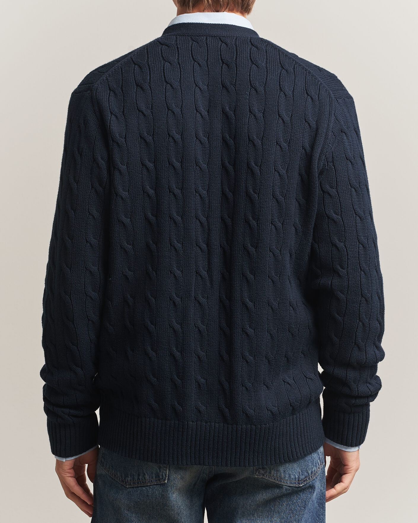 Hombres | Jerséis y prendas de punto | Polo Ralph Lauren | Cotton Cable Cardigan Hunter Navy