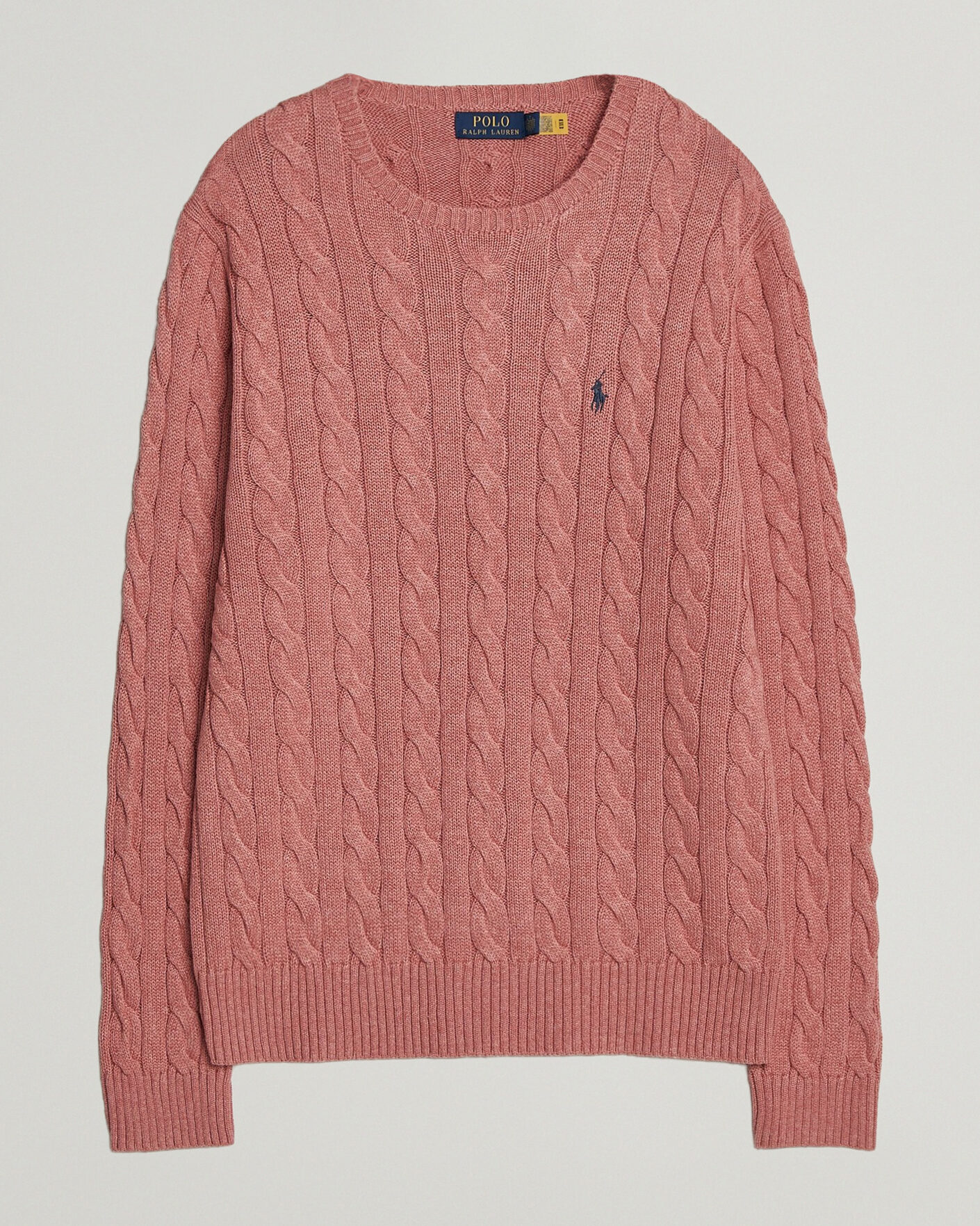 Hombres | Jerséis y prendas de punto | Polo Ralph Lauren | Cotton Cable Pullover Faded Cranberry Heather