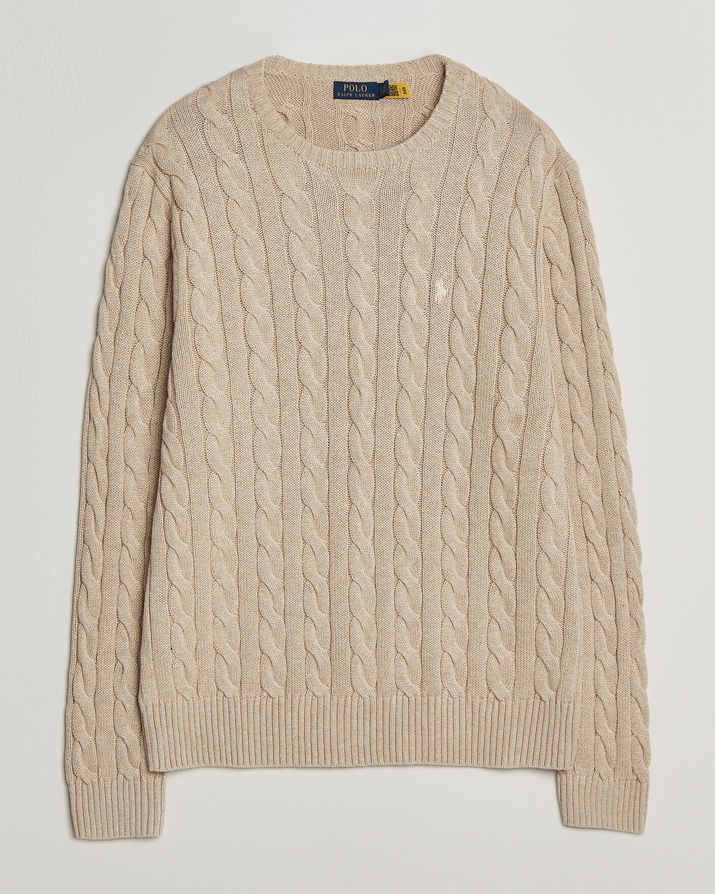 Hombres | Jerséis y prendas de punto | Polo Ralph Lauren | Cotton Cable Pullover Jicama Brown Heather