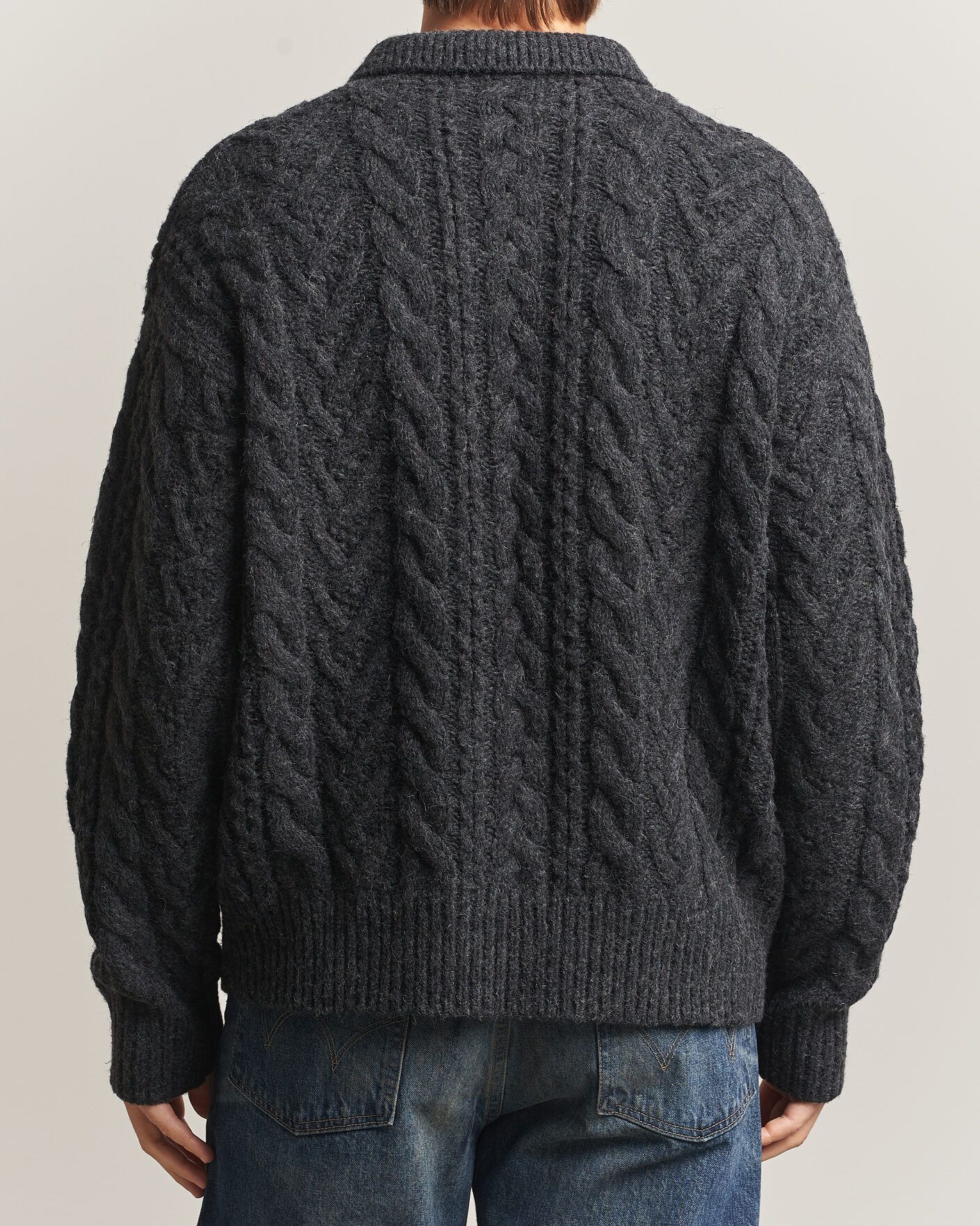 Hombres | Jerséis y prendas de punto | Polo Ralph Lauren | Wool Blend Aran Sweater Hawks Eye Heather