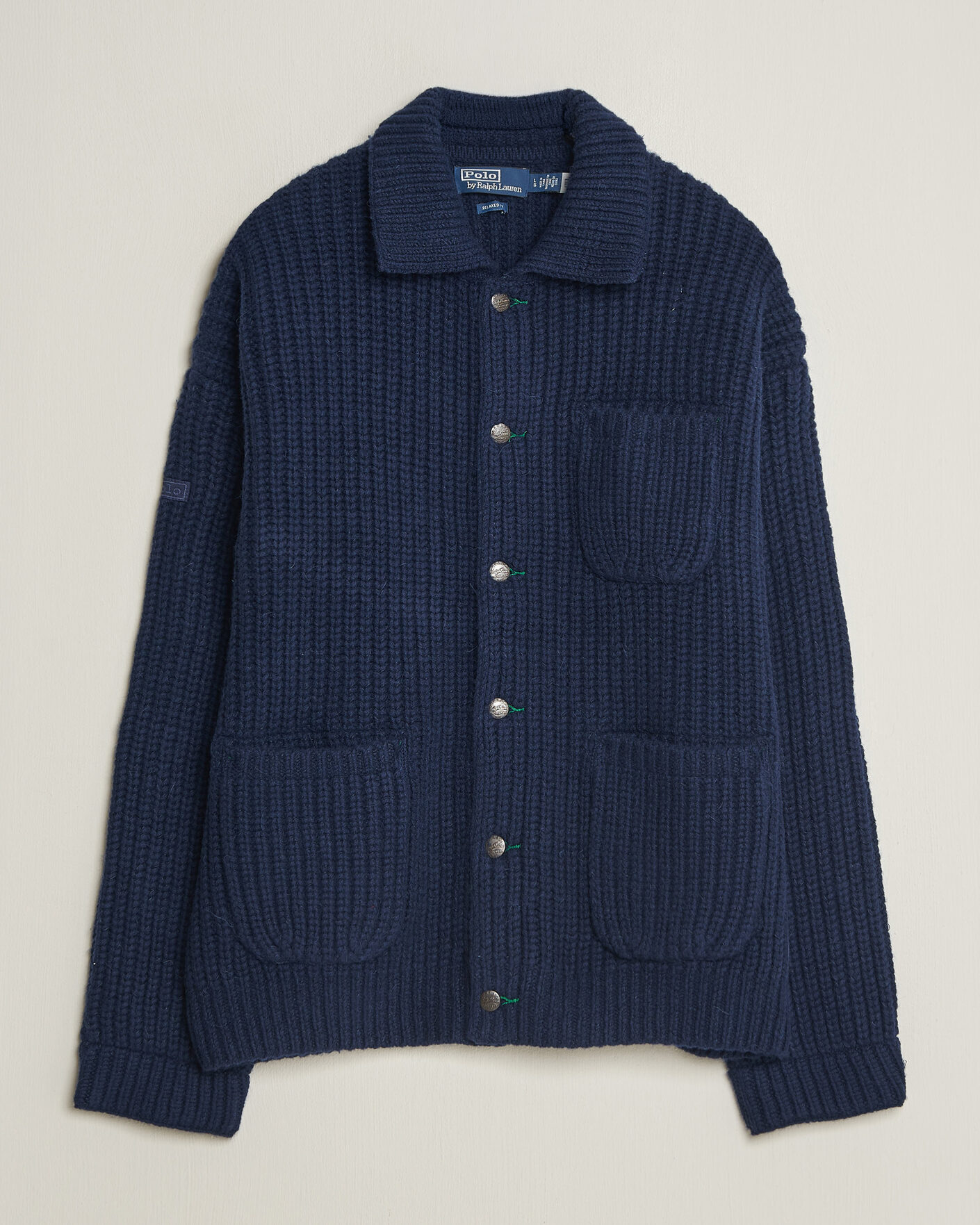 Hombres | Jerséis y prendas de punto | Polo Ralph Lauren | Wool Blend Button Cardigan Blue Stonecrop