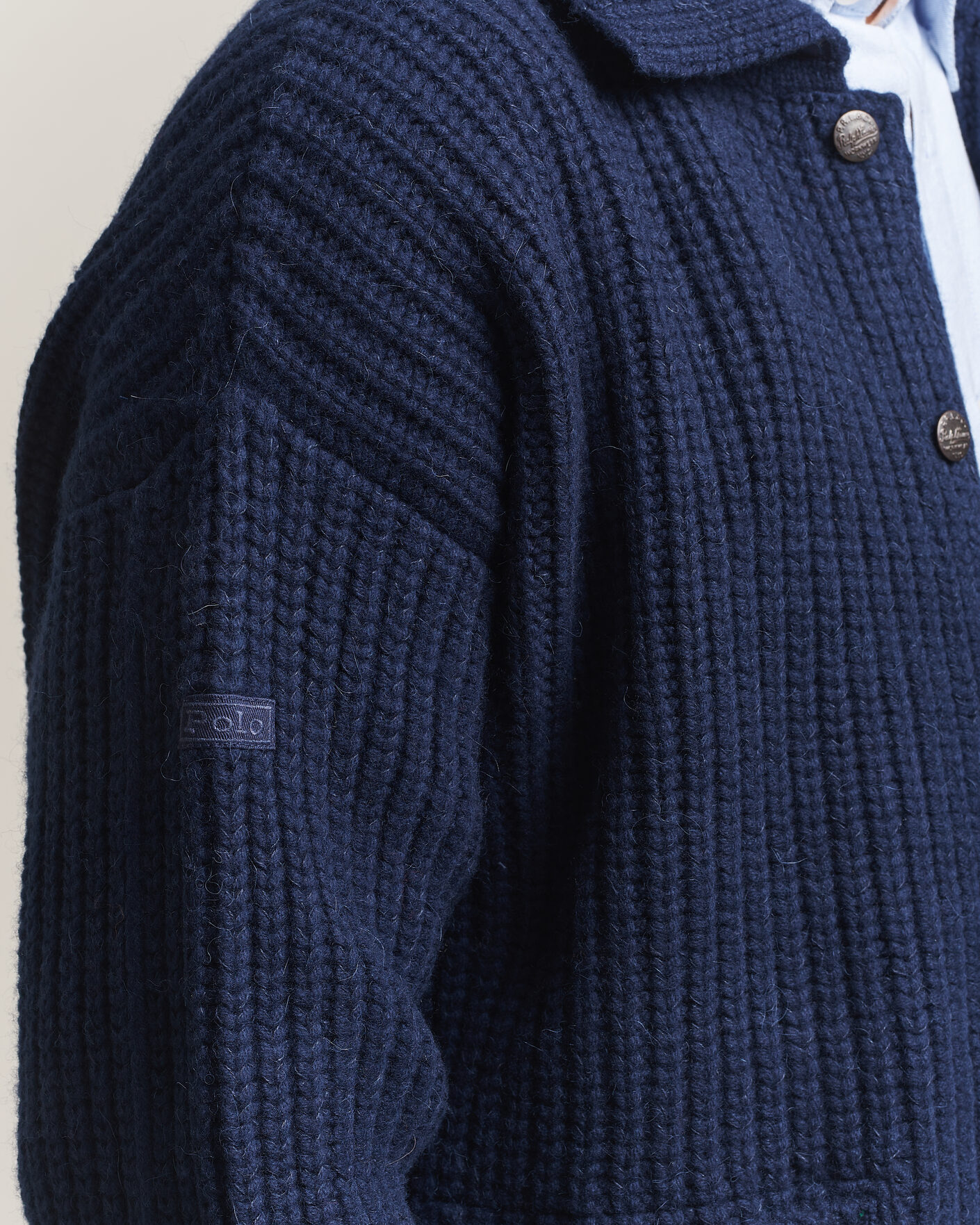 Hombres | Jerséis y prendas de punto | Polo Ralph Lauren | Wool Blend Button Cardigan Blue Stonecrop