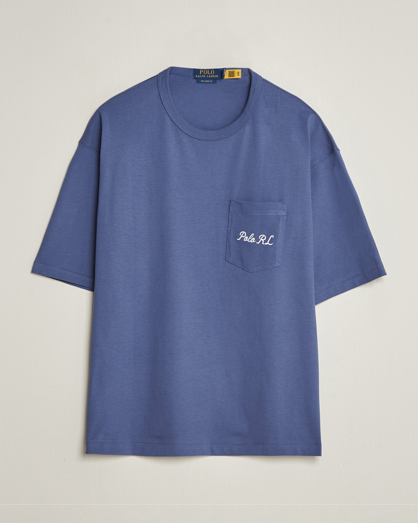 Hombres | Camisetas | Polo Ralph Lauren | Back Print Bear Pocket Tee Classic Blue
