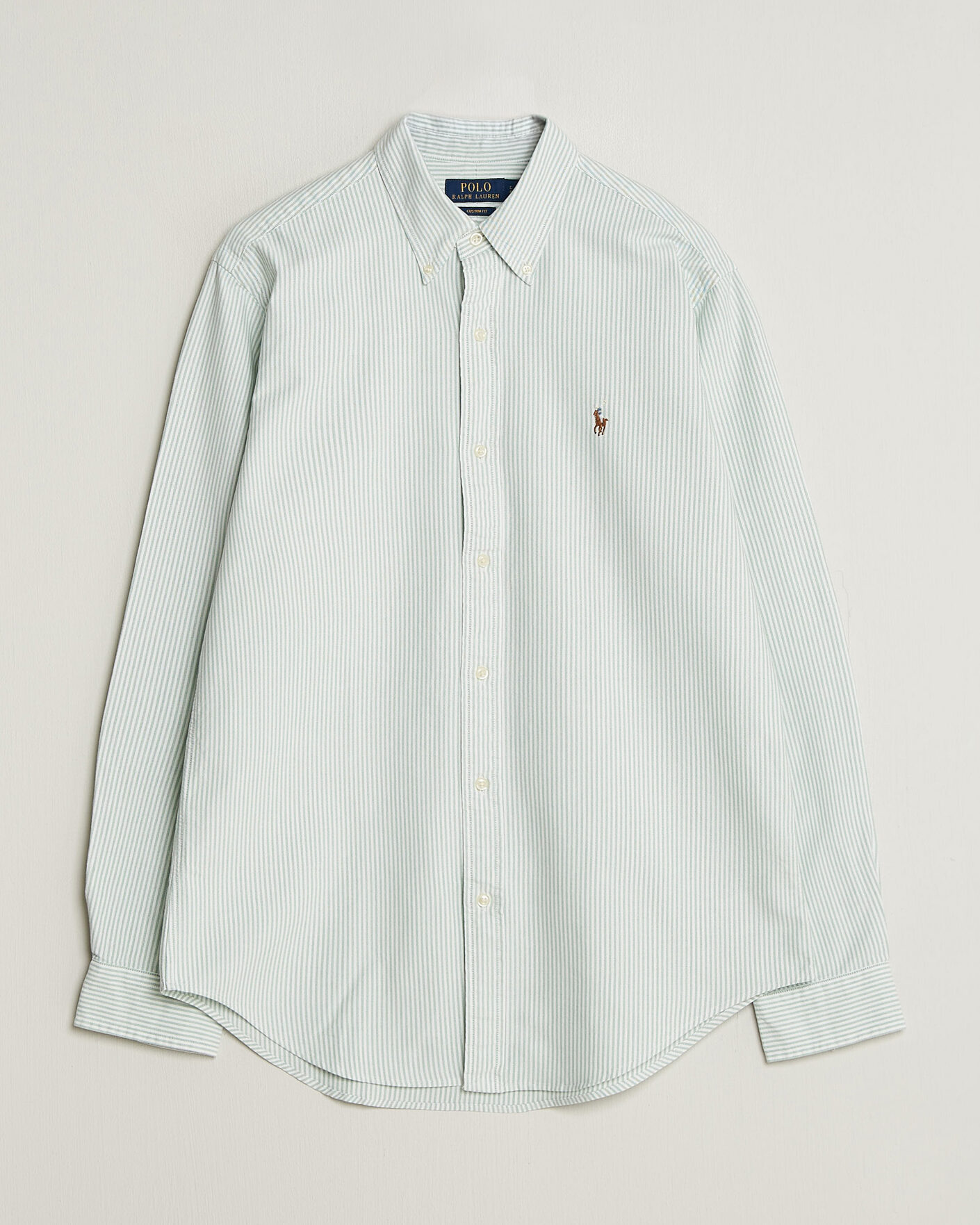 Hombres | Camisas | Polo Ralph Lauren | Custom Slim Fit Oxford Shirt Pistachio/White