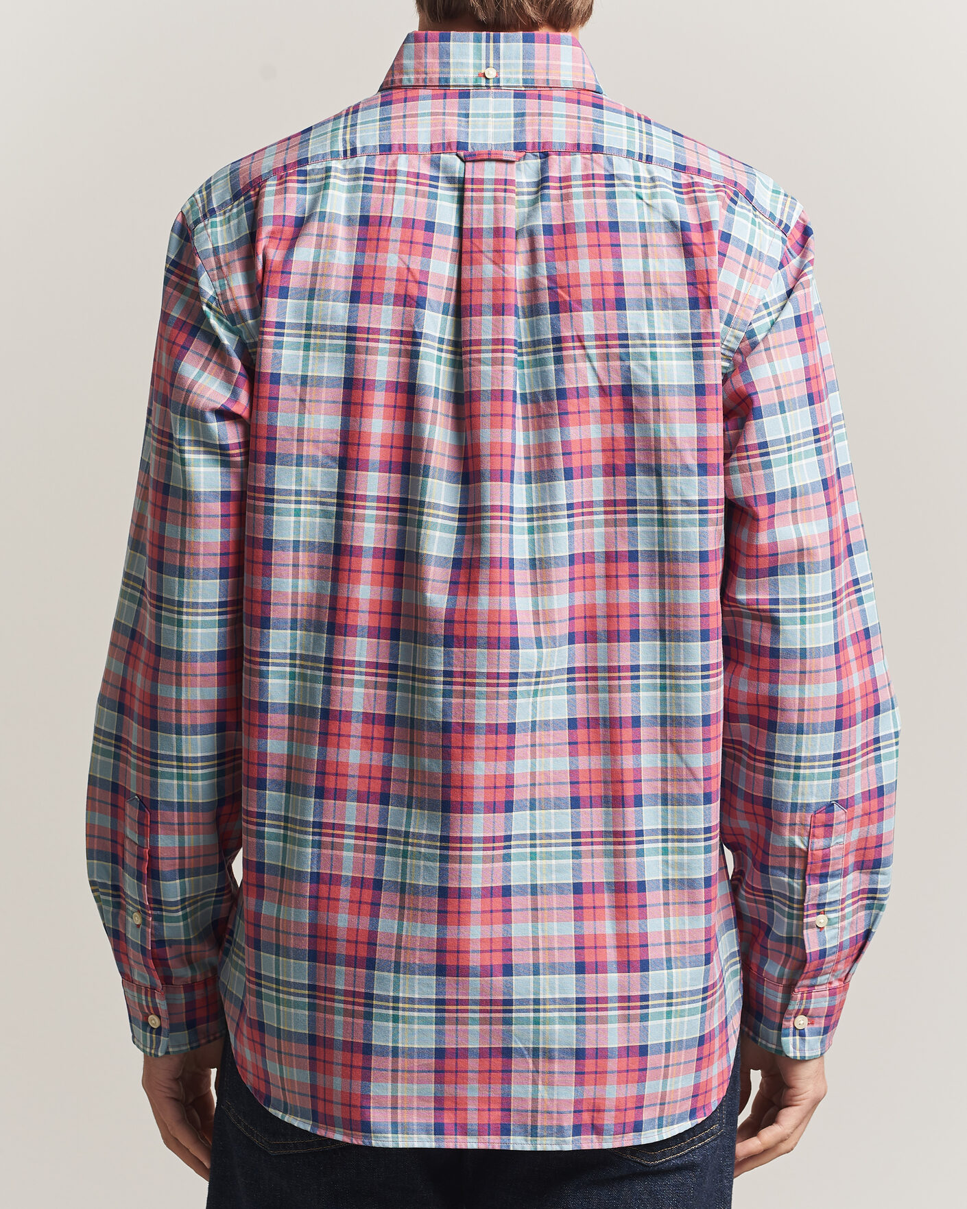 Hombres | Camisas | Polo Ralph Lauren | Classic Fit Checked Oxford Sport Shirt Red Dusty Blue