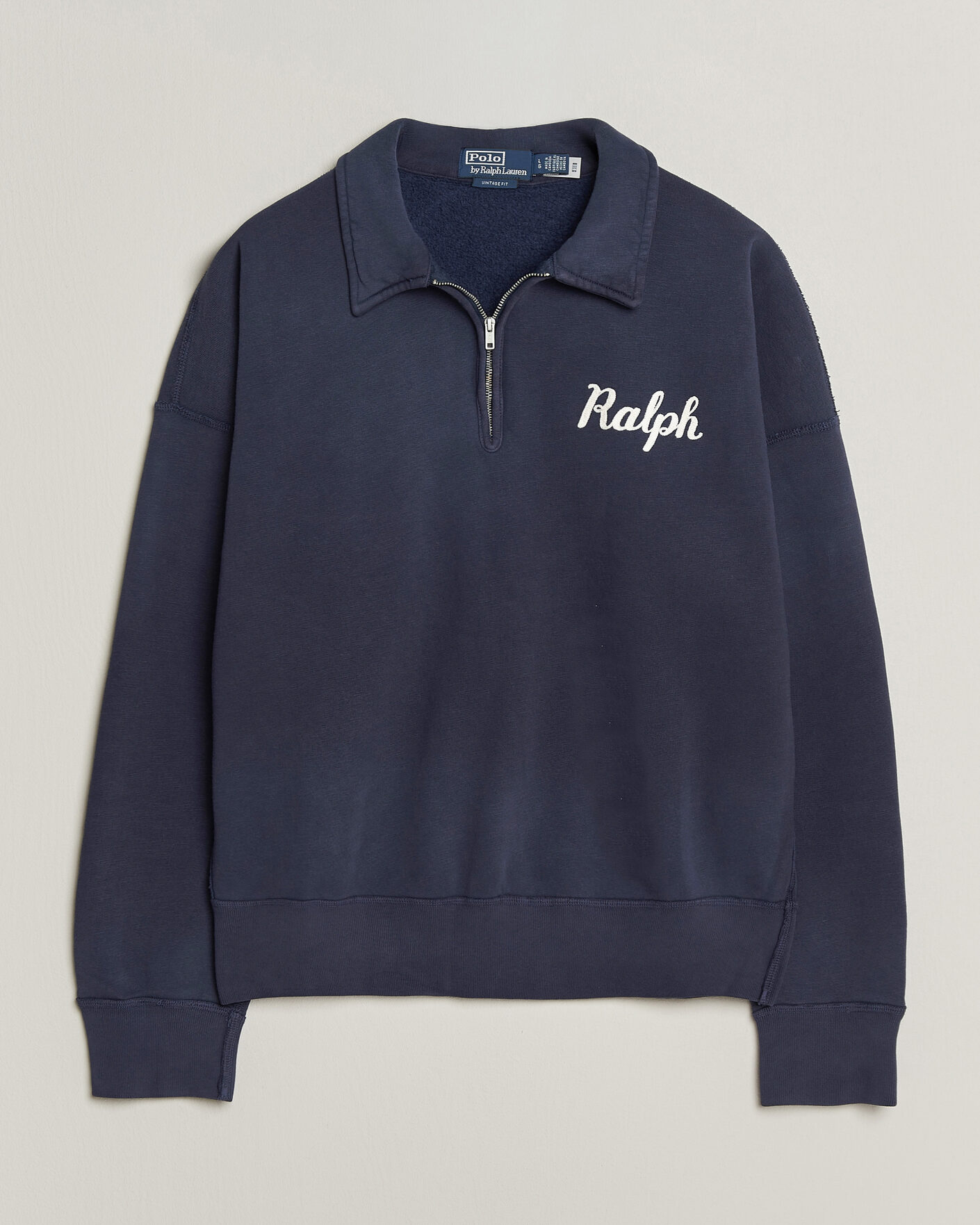 Hombres | Jerséis y prendas de punto | Polo Ralph Lauren | Knit Half Zip Sweatshirt Dark Cobolt