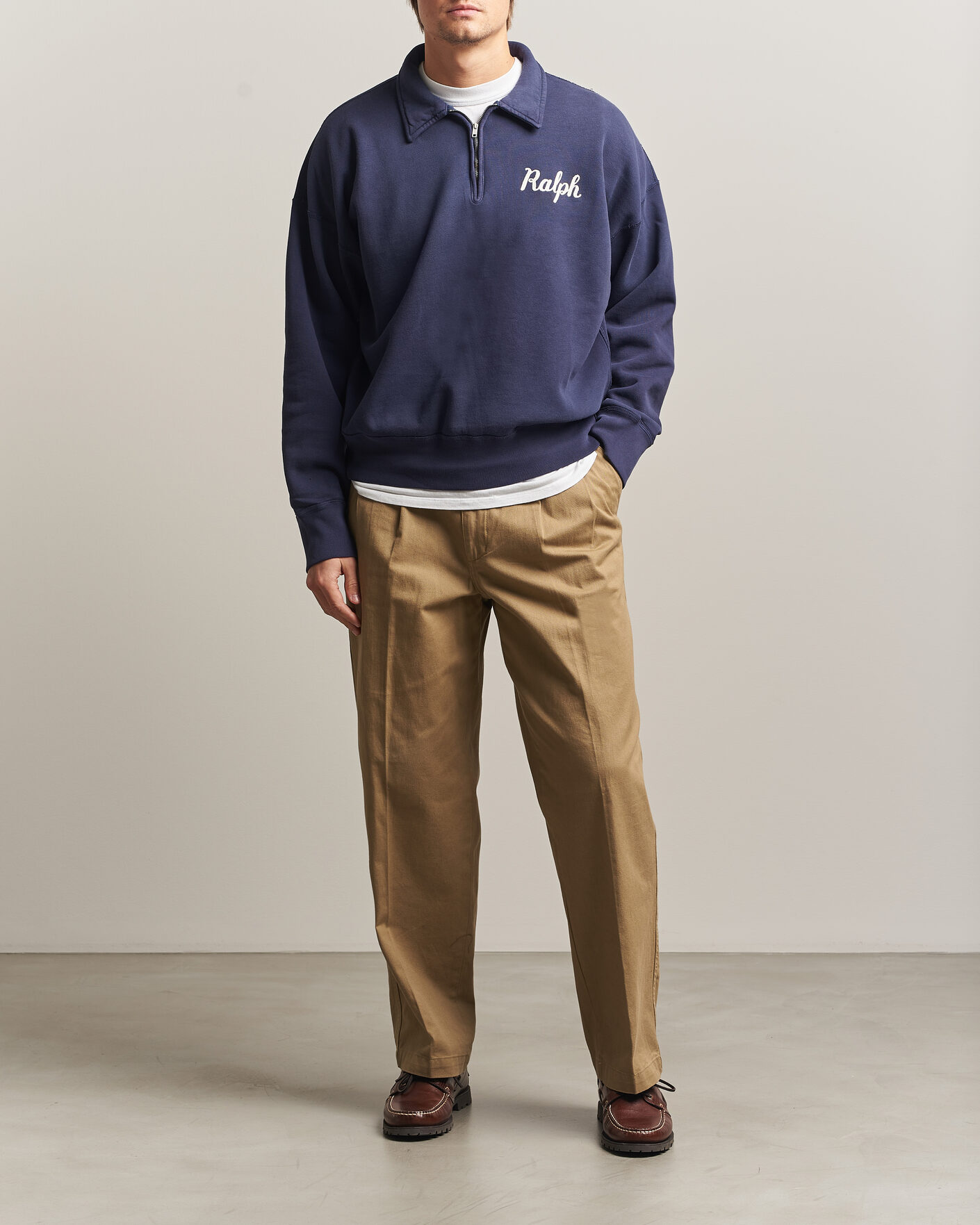 Hombres | Jerséis y prendas de punto | Polo Ralph Lauren | Knit Half Zip Sweatshirt Dark Cobolt