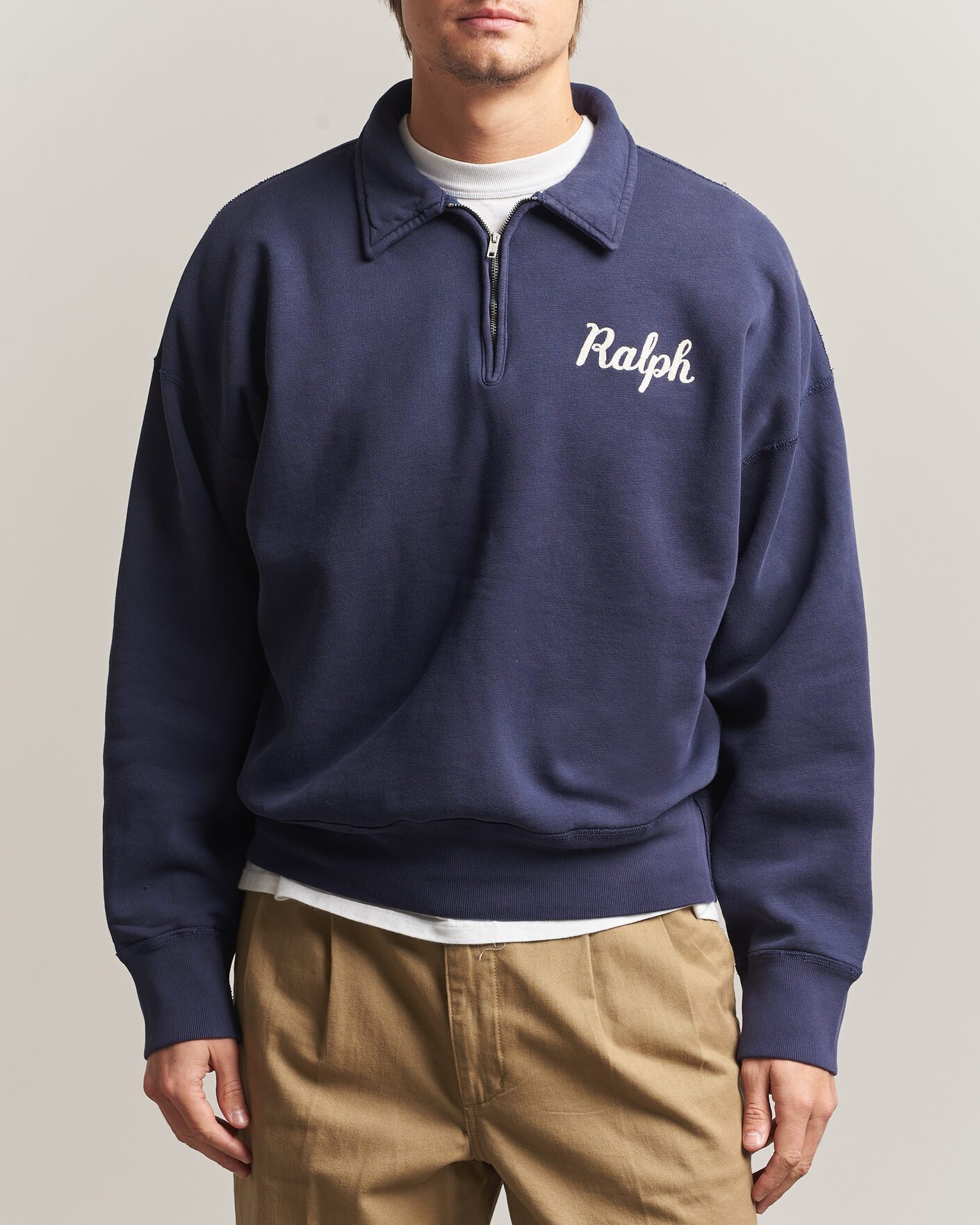 Hombres | Jerséis y prendas de punto | Polo Ralph Lauren | Knit Half Zip Sweatshirt Dark Cobolt