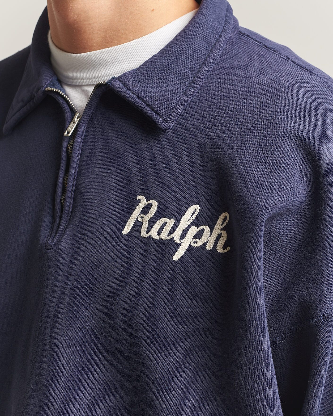 Hombres | Jerséis y prendas de punto | Polo Ralph Lauren | Knit Half Zip Sweatshirt Dark Cobolt
