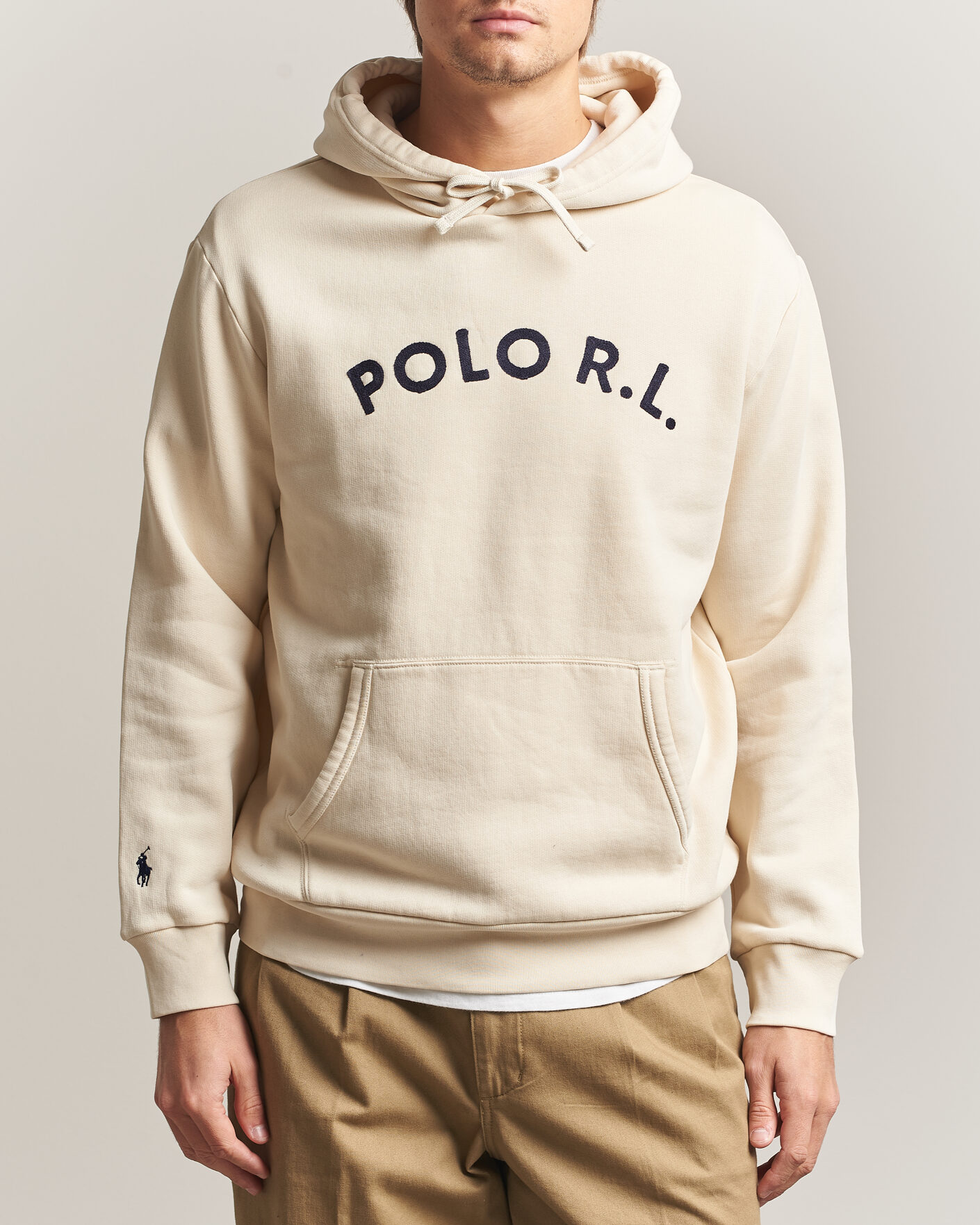 Hombres | Jerséis y prendas de punto | Polo Ralph Lauren | Cotton Chest Logo Hood Andover Cream