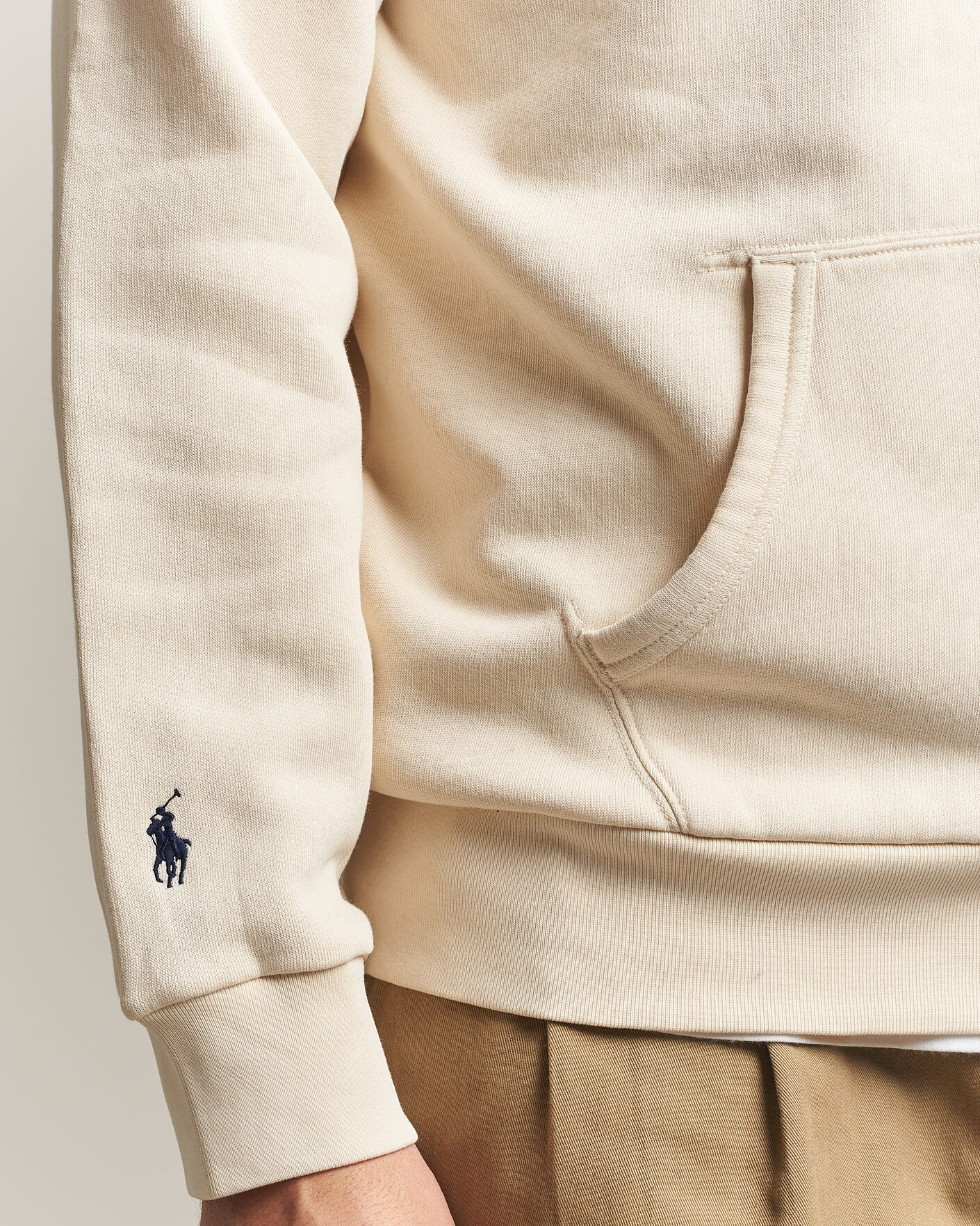 Hombres | Jerséis y prendas de punto | Polo Ralph Lauren | Cotton Chest Logo Hood Andover Cream