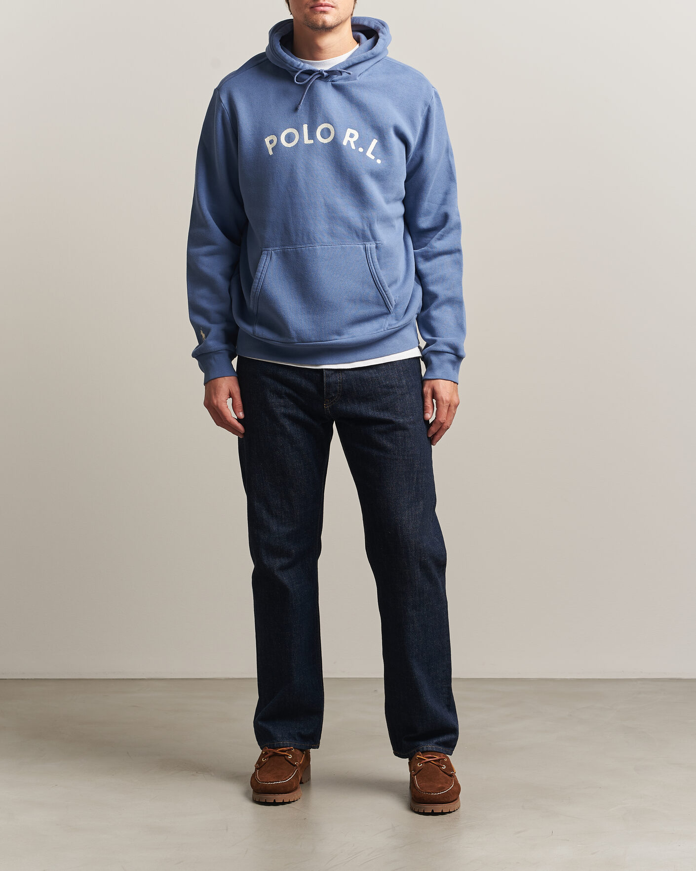 Hombres | Jerséis y prendas de punto | Polo Ralph Lauren | Cotton Chest Logo Hood Carson Blue