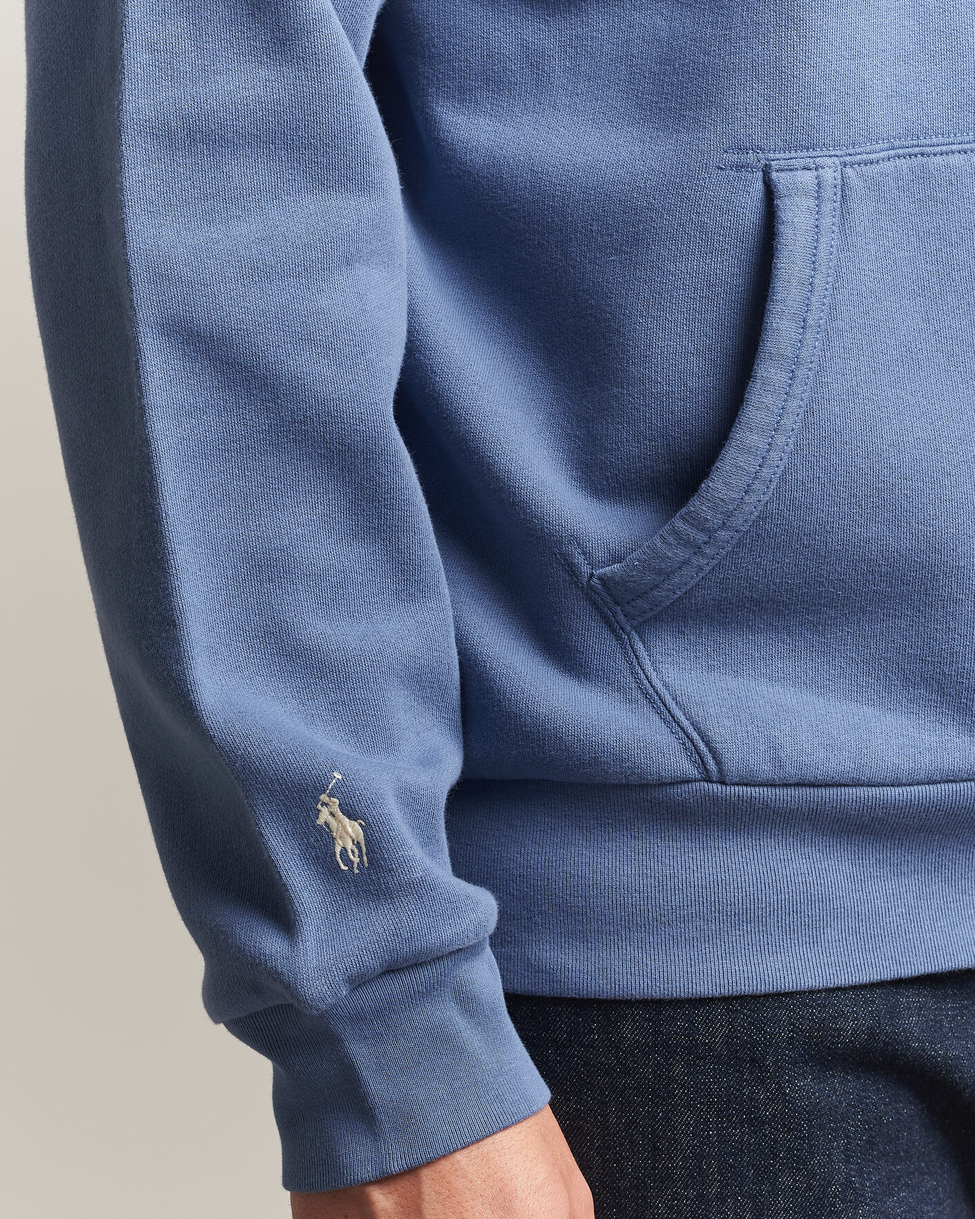 Hombres | Jerséis y prendas de punto | Polo Ralph Lauren | Cotton Chest Logo Hood Carson Blue