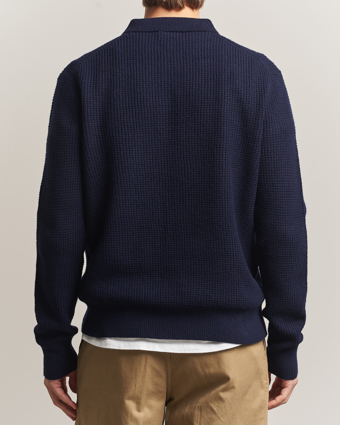 Hombres | Jerséis y prendas de punto | Polo Ralph Lauren | Wool/Cotton Knitted Polo Hunter Navy