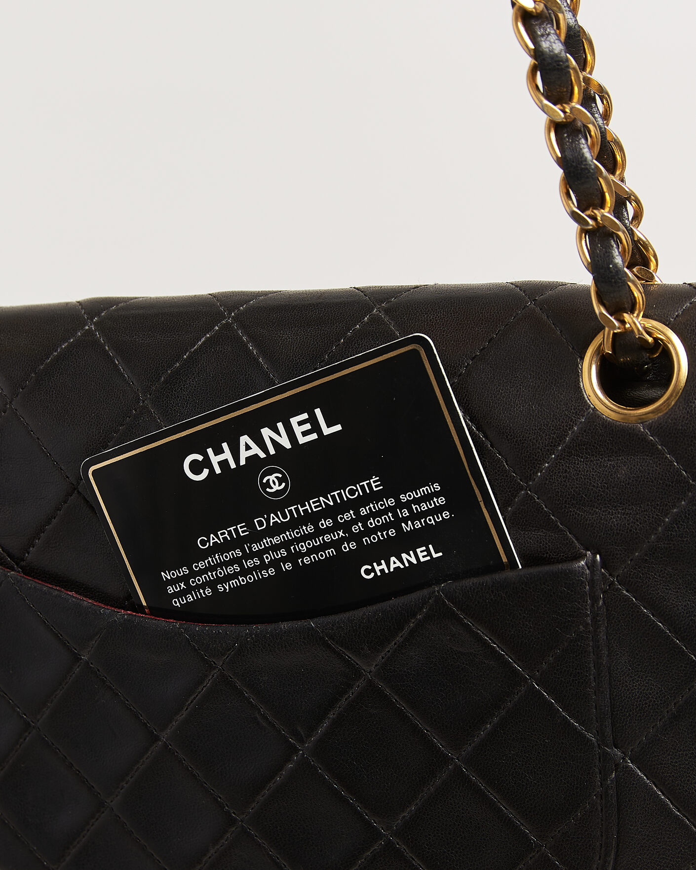 Hombres | Pre-Owned & Vintage Bags | Louis Vuitton Pre-Owned | Chanel Pre-Owned Classic Medium Double Flap Bag Lambskin Black