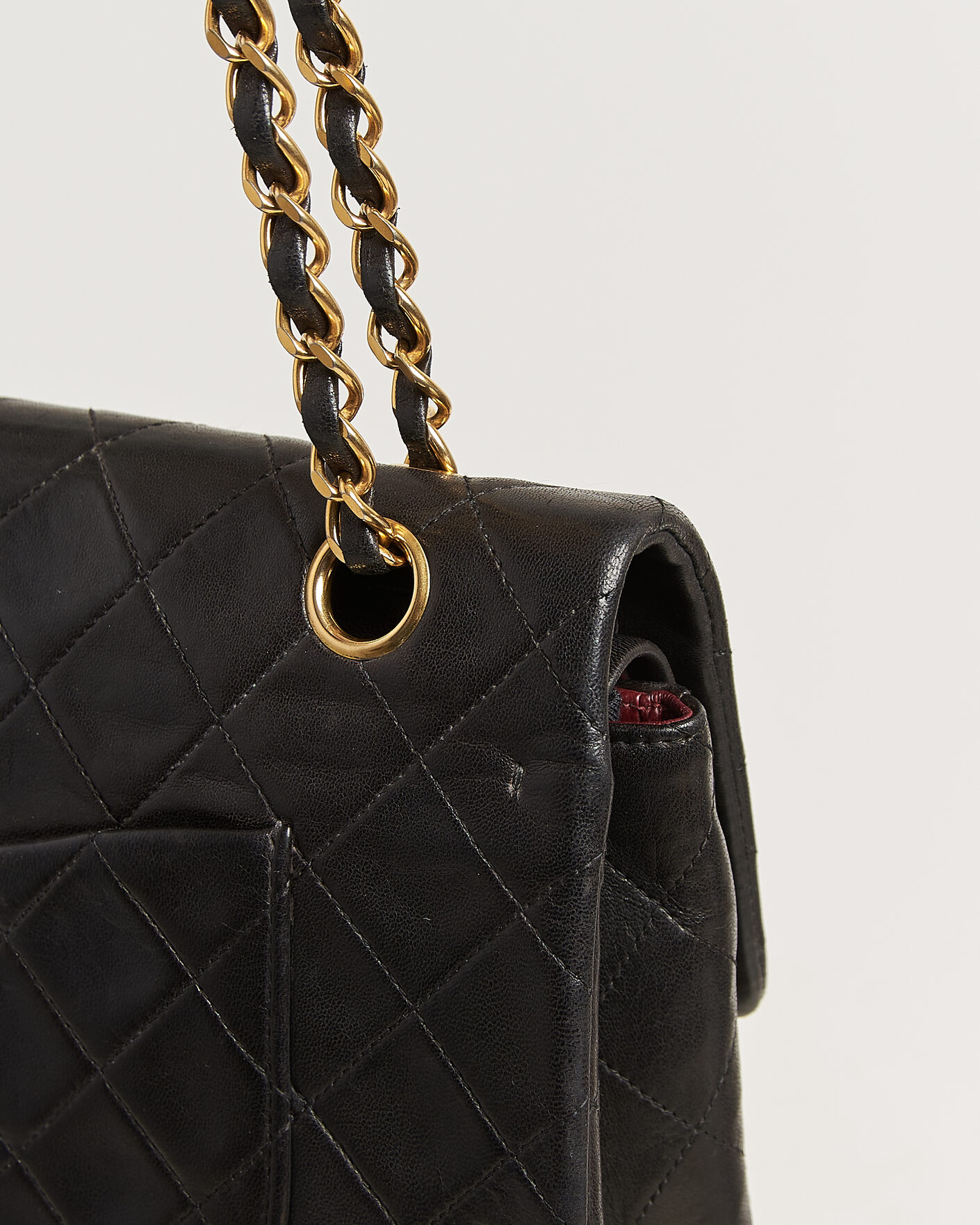 Hombres | Pre-Owned & Vintage Bags | Louis Vuitton Pre-Owned | Chanel Pre-Owned Classic Medium Double Flap Bag Lambskin Black