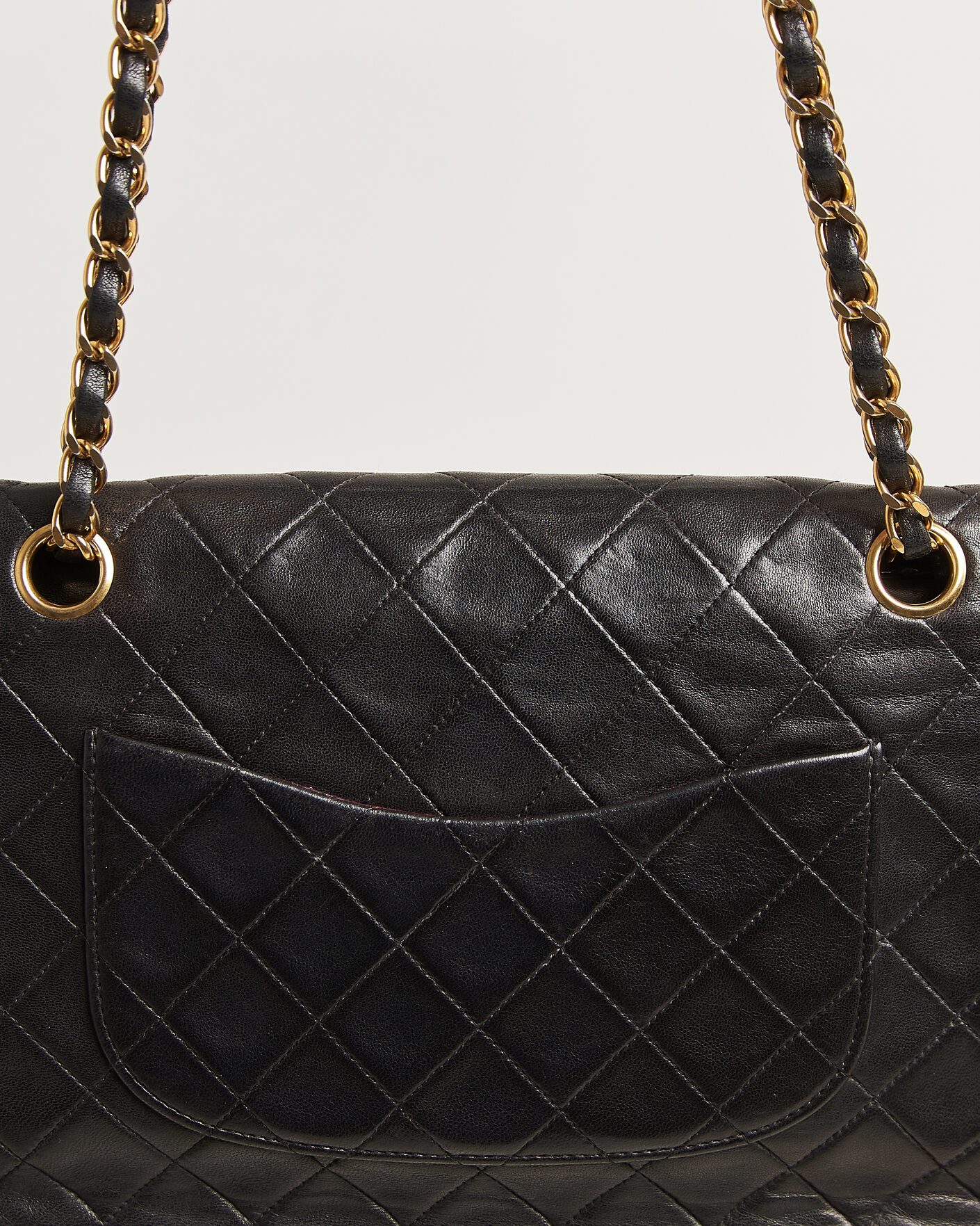 Hombres | Pre-Owned & Vintage Bags | Louis Vuitton Pre-Owned | Chanel Pre-Owned Classic Medium Double Flap Bag Lambskin Black