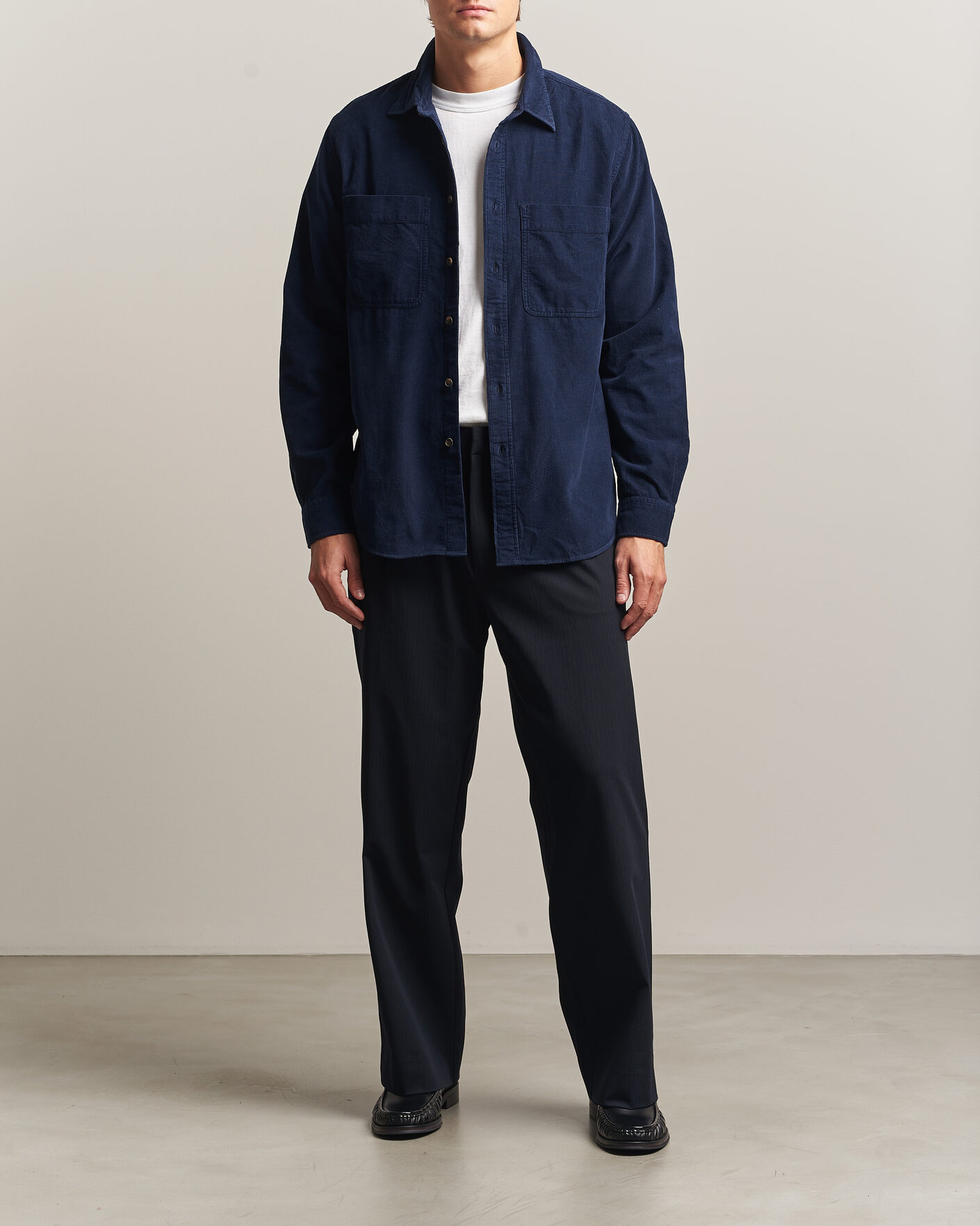 Hombres | Camisas | PS Paul Smith | Casual Fit Corduroy Shirt Navy