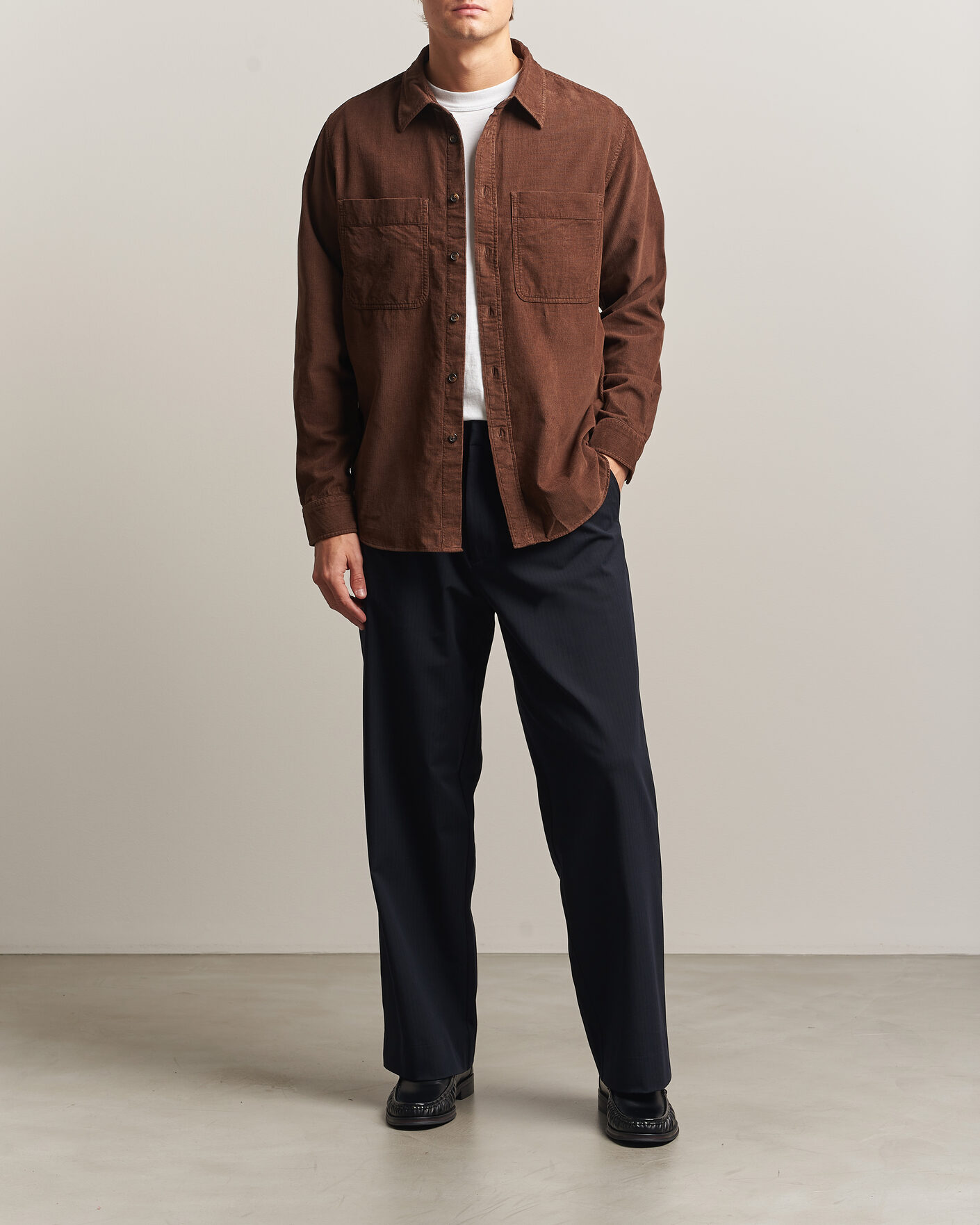 Hombres | Camisas | PS Paul Smith | Casual Fit Corduroy Shirt Brown