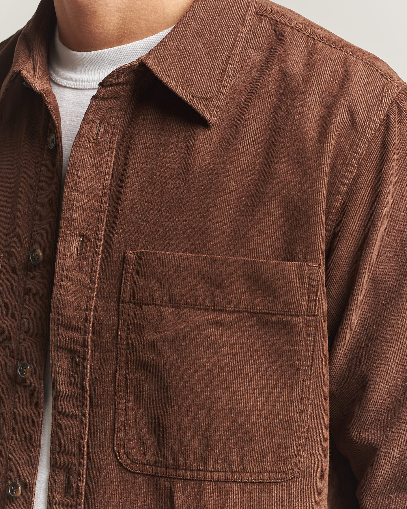 Hombres | Camisas | PS Paul Smith | Casual Fit Corduroy Shirt Brown