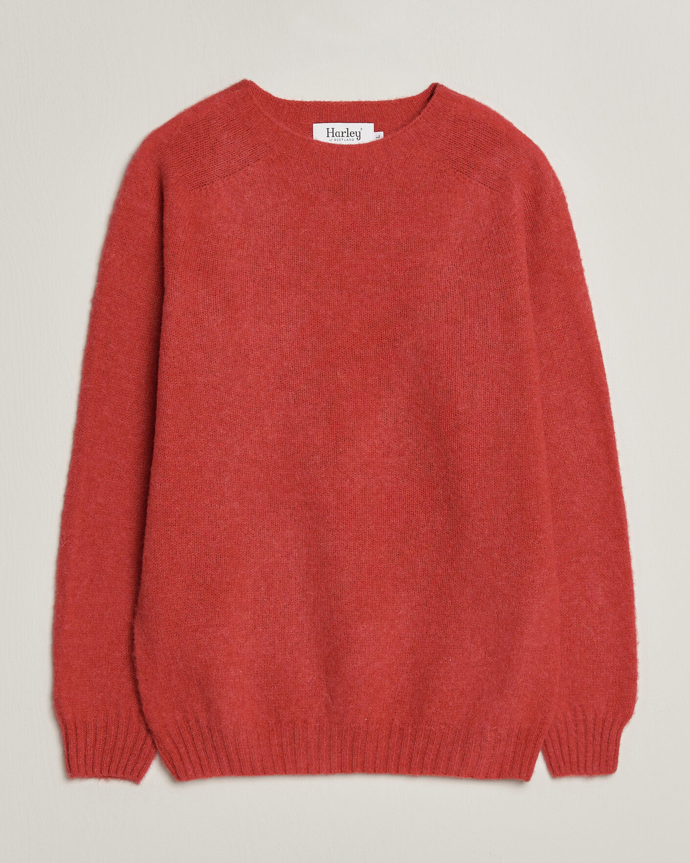 Hombres | Jerséis y prendas de punto | Harley Of Scotland | Brushed Supersoft Lambswool Crewneck Damask