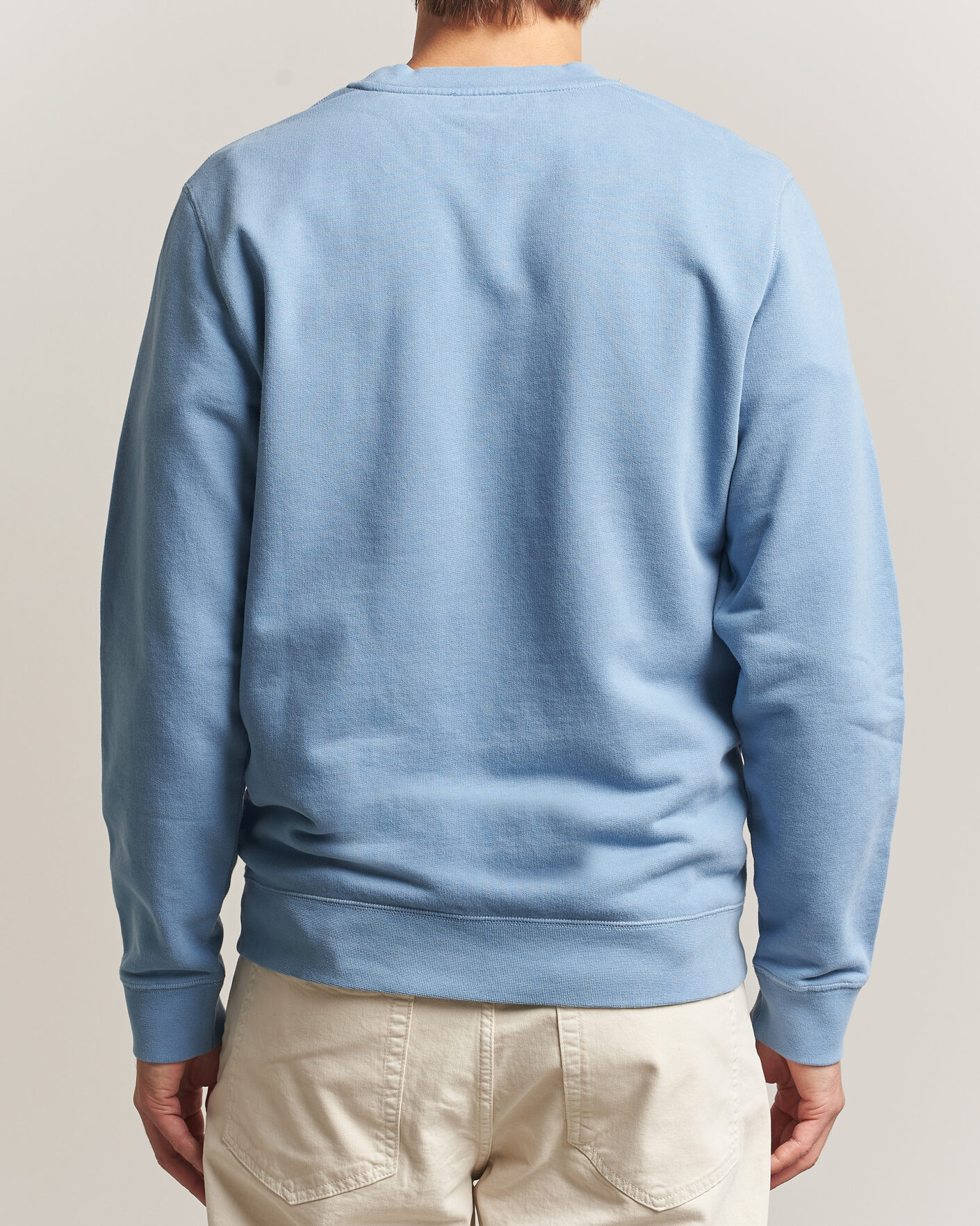 Hombres | Jerséis y prendas de punto | Sunspel | Loopback Sweatshirt Studio Blue