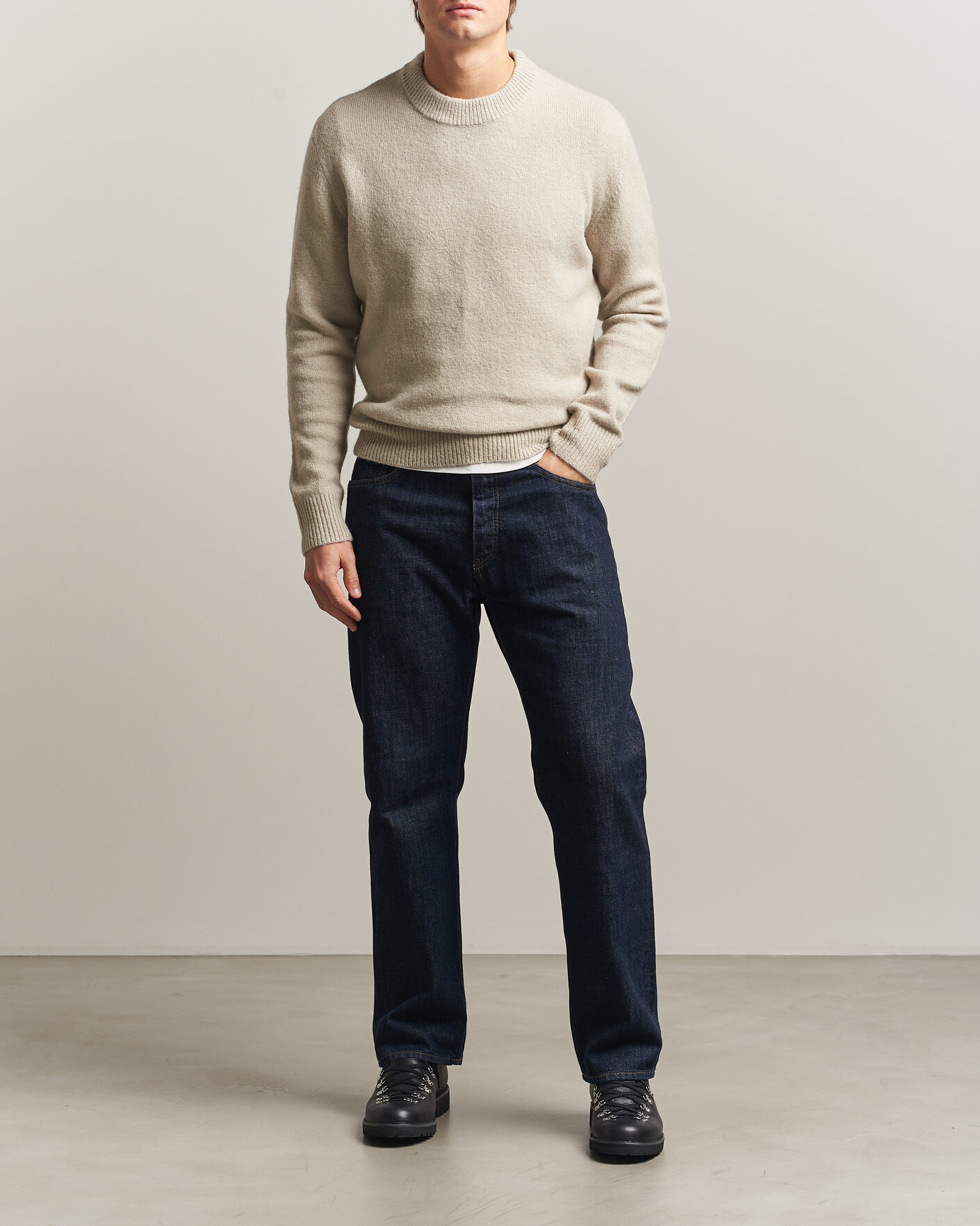 Hombres | Jerséis y prendas de punto | Sunflower | Moon Alpaca Sweater Pebble