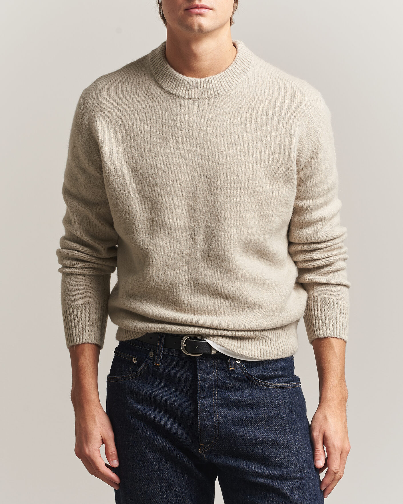Hombres | Jerséis y prendas de punto | Sunflower | Moon Alpaca Sweater Pebble