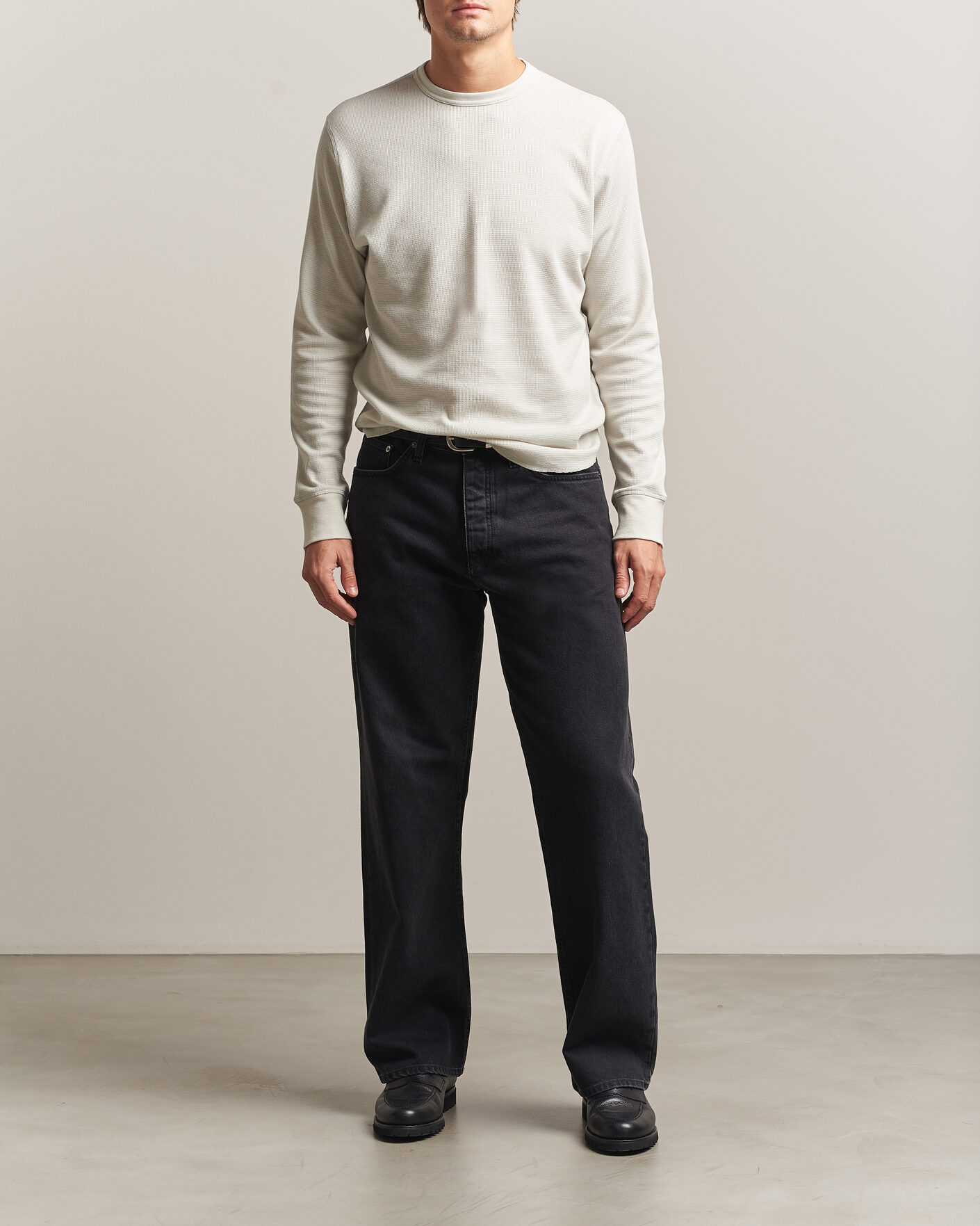 Hombres | Camisetas | Sunflower | Wool Waffle Long Sleeve T-Shirt Kit White
