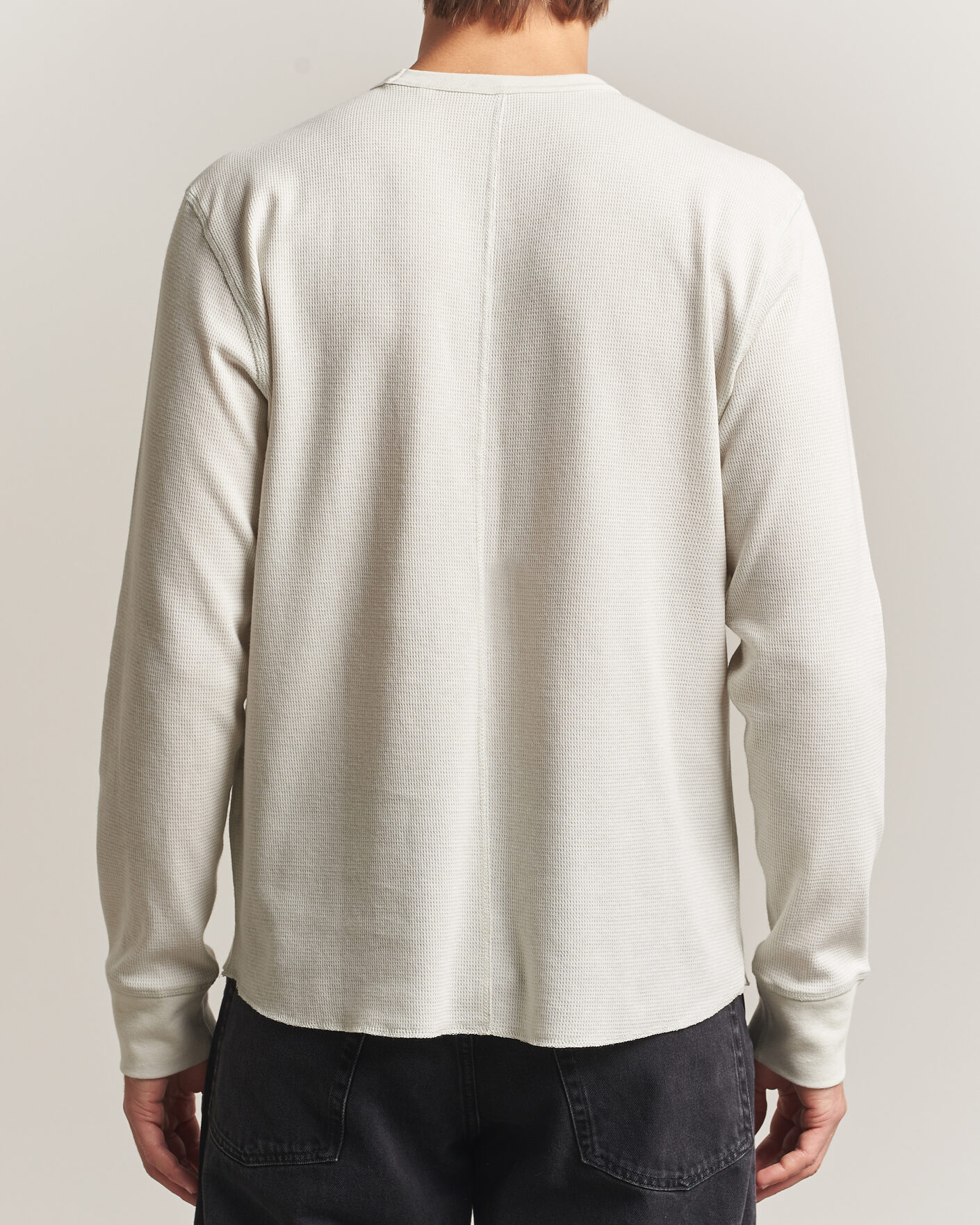 Hombres | Camisetas | Sunflower | Wool Waffle Long Sleeve T-Shirt Kit White