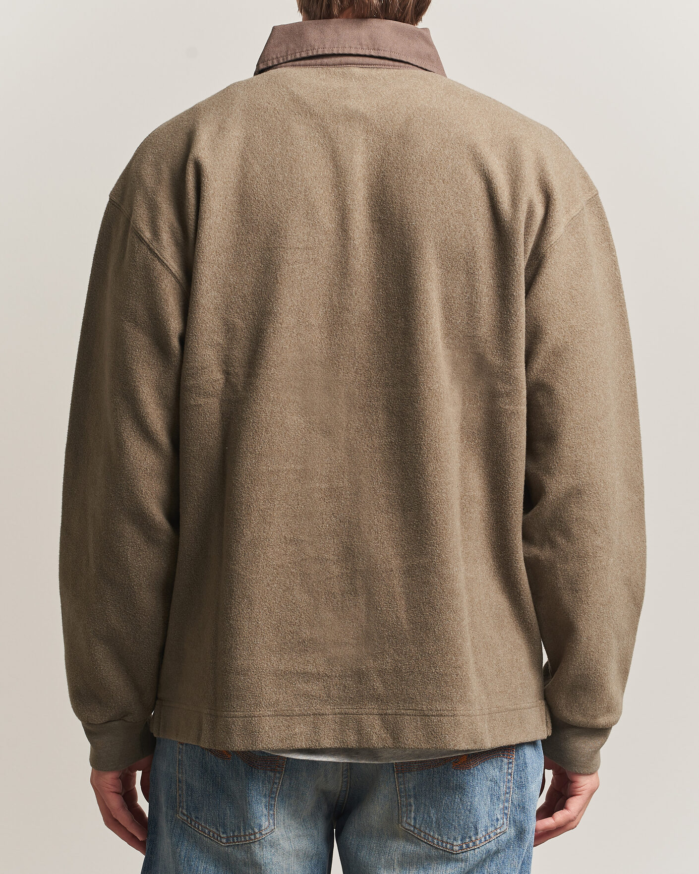 Hombres | Jerséis y prendas de punto | Forét | Herb Brushed Rugby Washed Brown