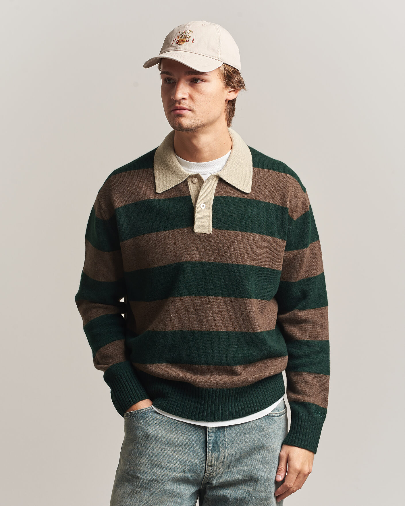 Hombres | Sombreros y gorras | Forét | Vase Washed Cap Khaki