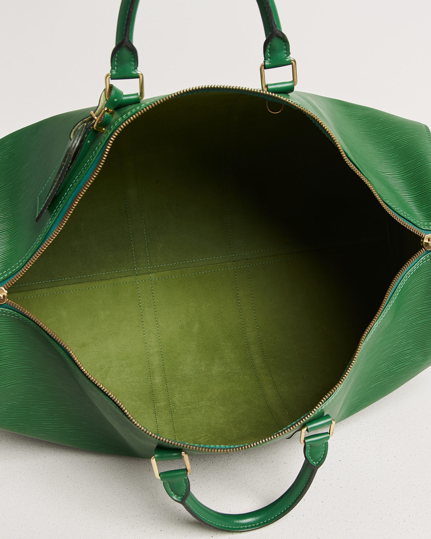 Hombres | Pre-Owned & Vintage Bags | Louis Vuitton Pre-Owned | Keepall 55 Epi Leather Green