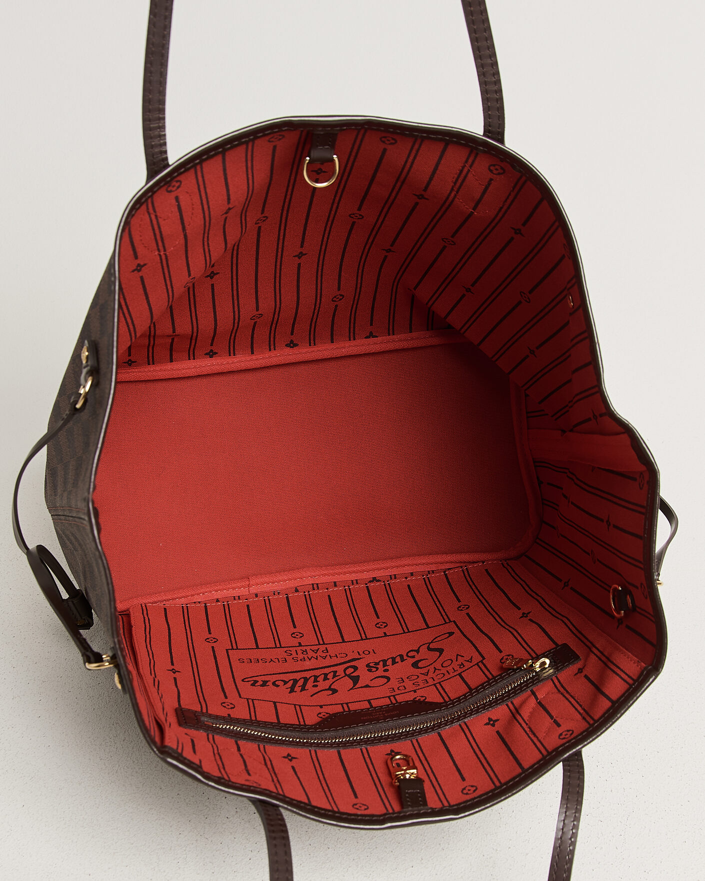 Hombres | Pre-Owned & Vintage Bags | Louis Vuitton Pre-Owned | Neverfull MM Damier Ebene